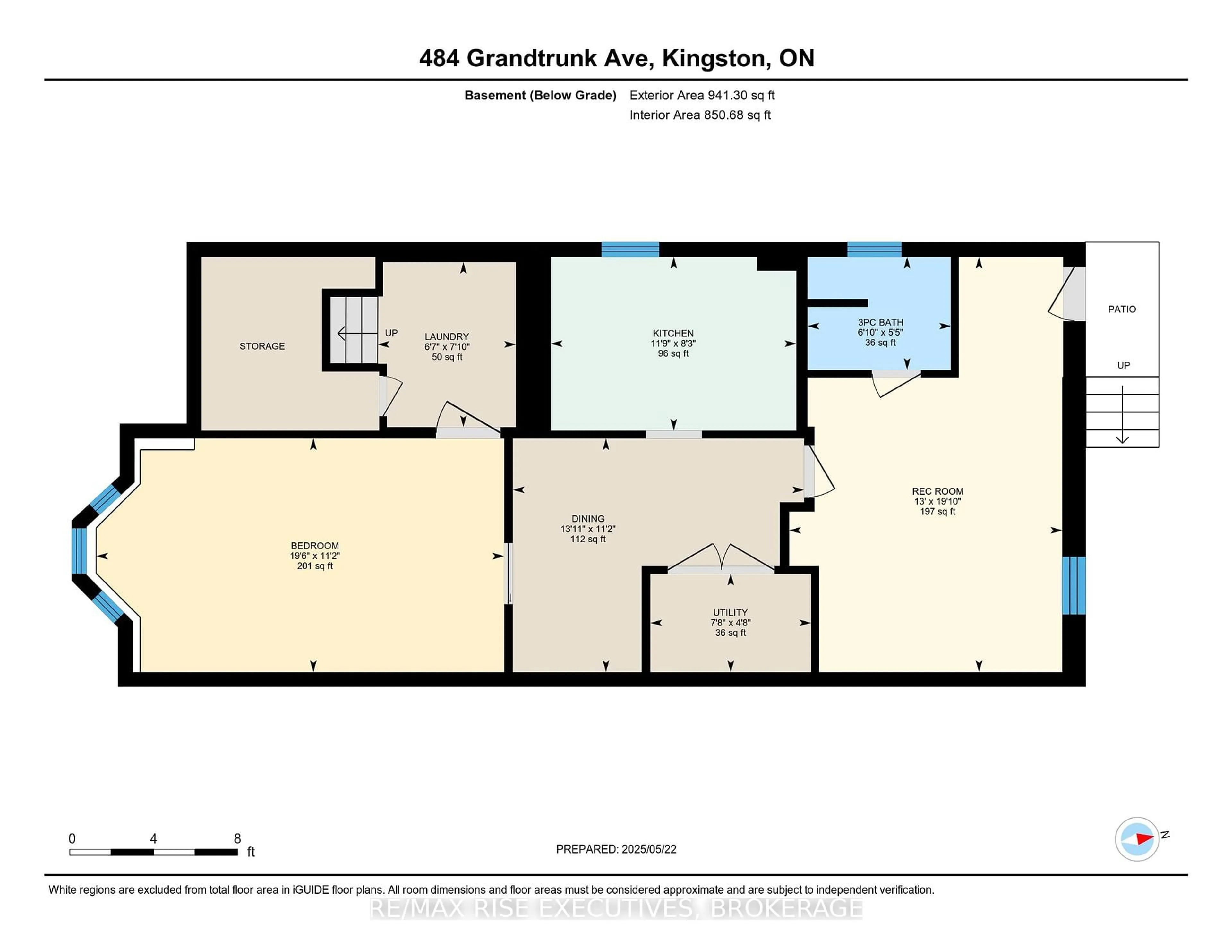 Floor plan for 484 Grandtrunk Ave, Kingston Ontario K7M 8W8