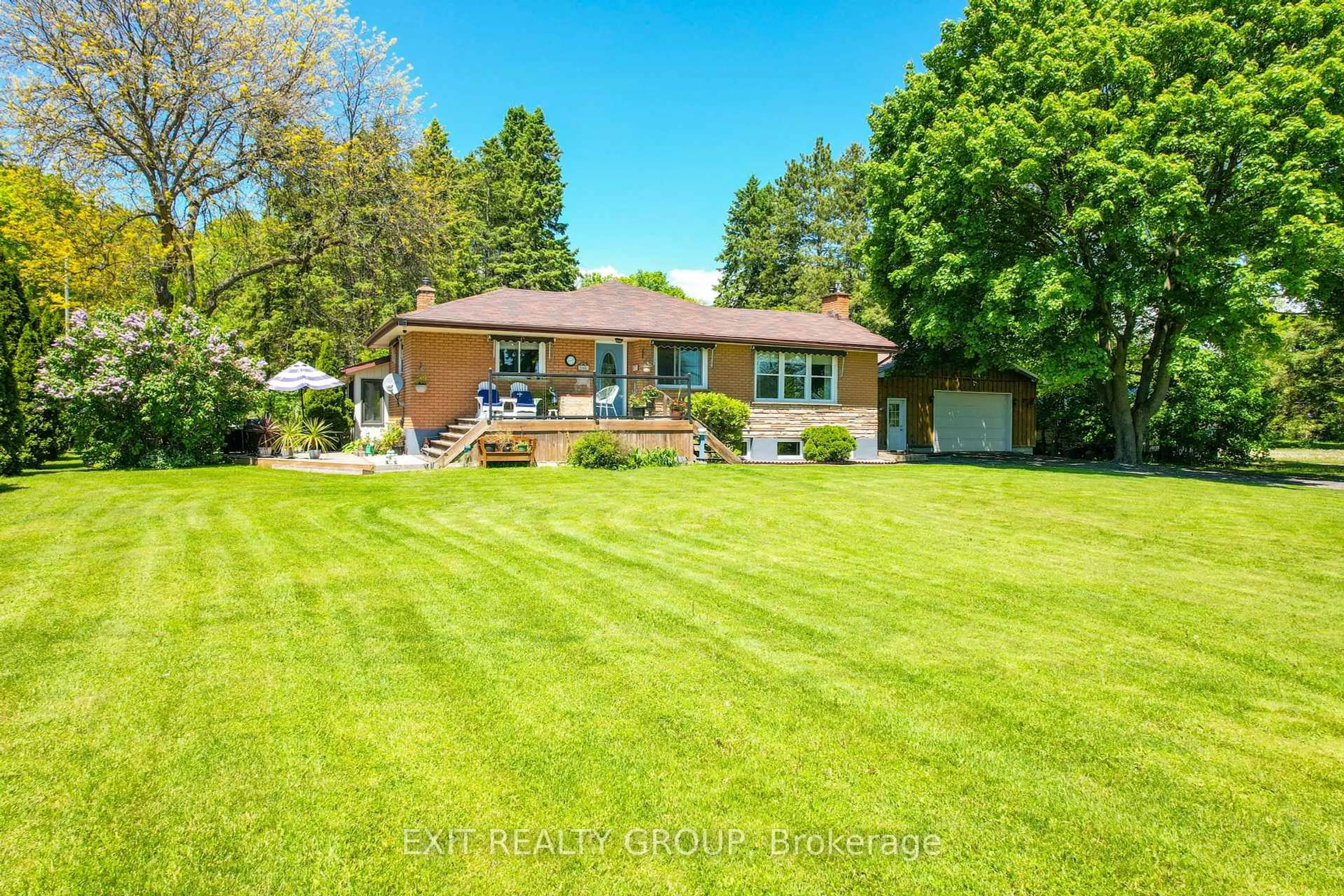 A pic from outside/outdoor area/front of a property/back of a property/a pic from drone, water/lake/river/ocean view for 556 Rosebush Rd, Hastings Ontario K0K 2C0