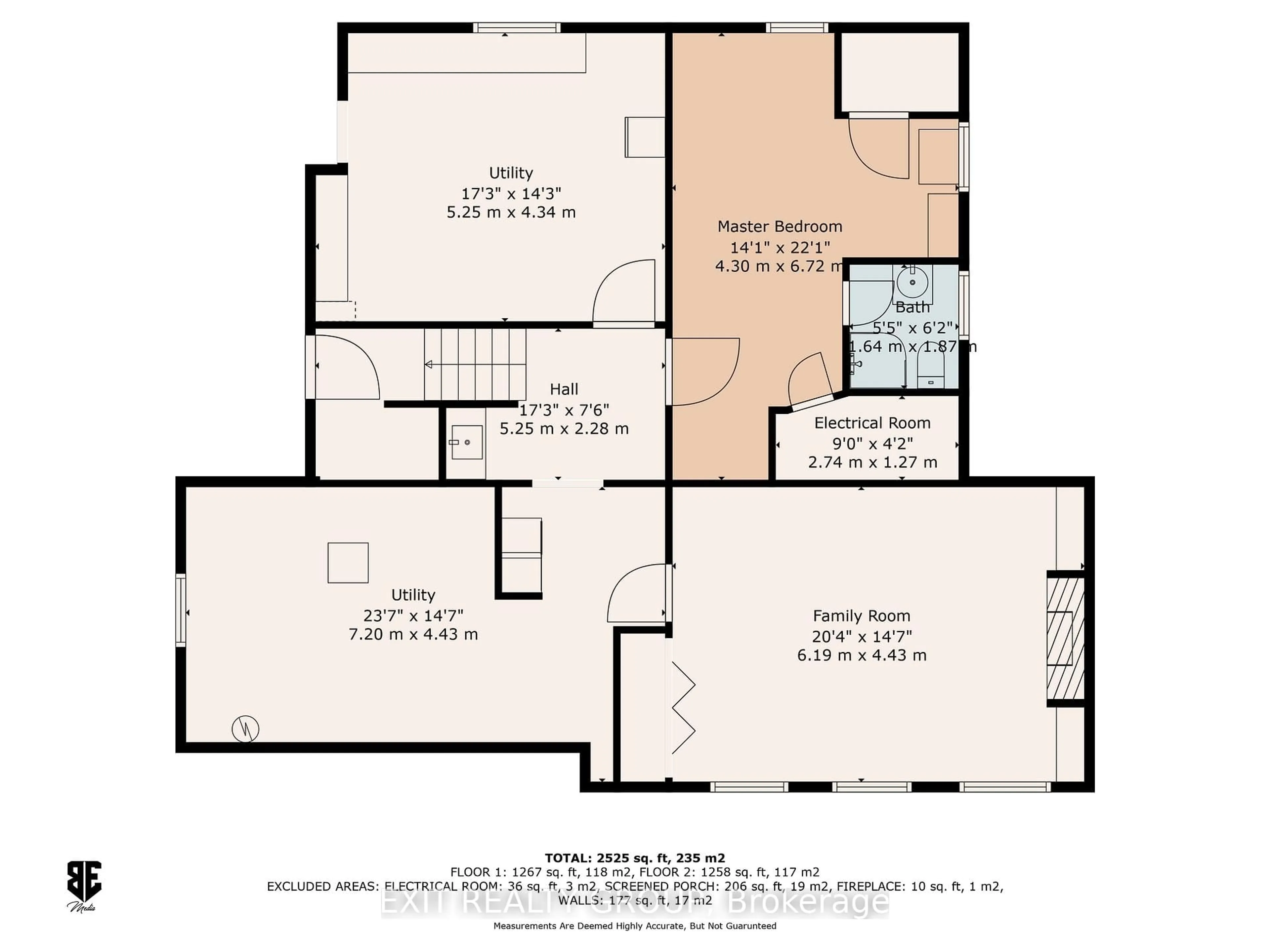 Floor plan for 556 Rosebush Rd, Hastings Ontario K0K 2C0