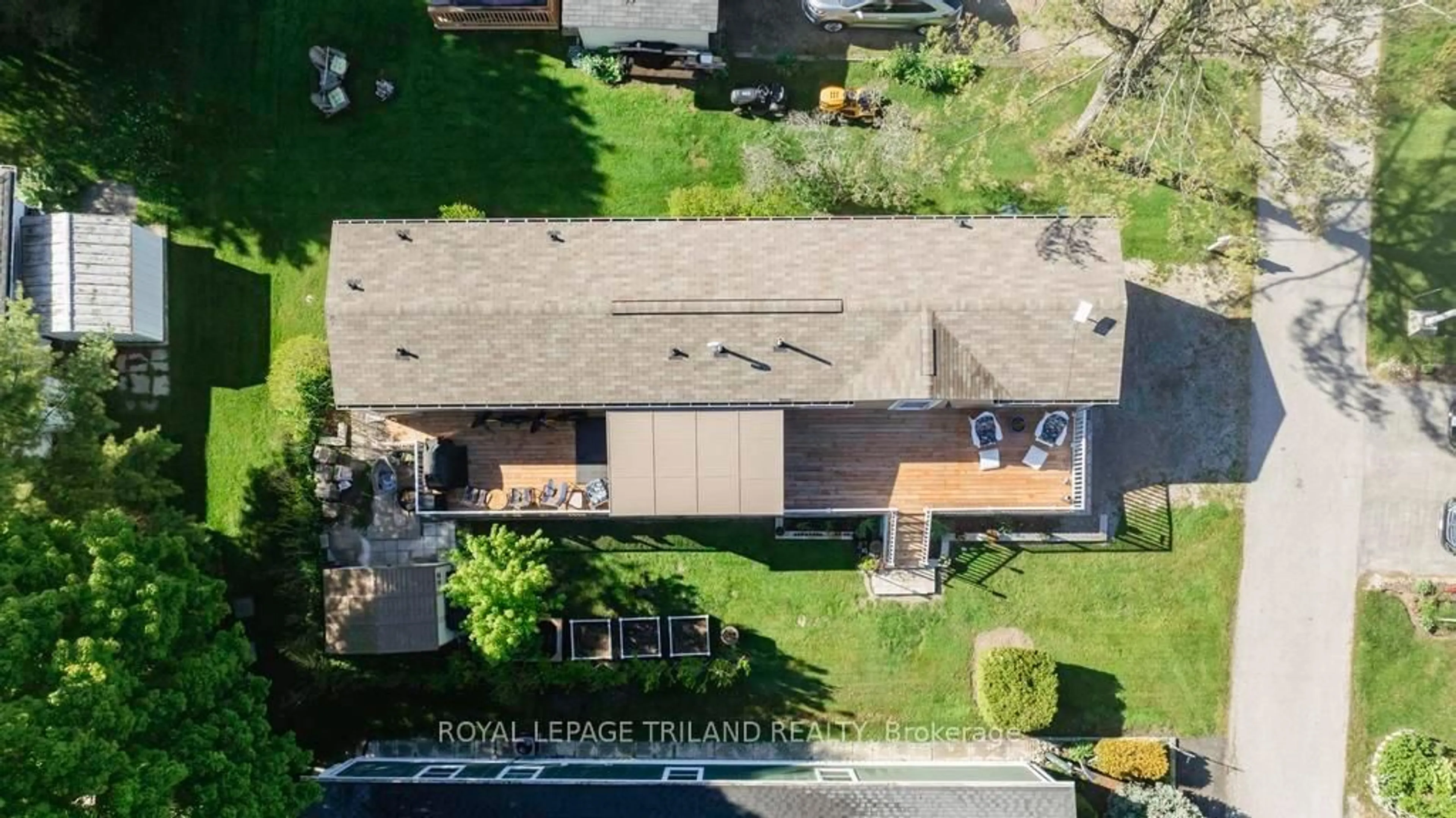 A pic from outside/outdoor area/front of a property/back of a property/a pic from drone, unknown for 9385 Ipperwash Rd #14, Lambton Shores Ontario N0N 1J3