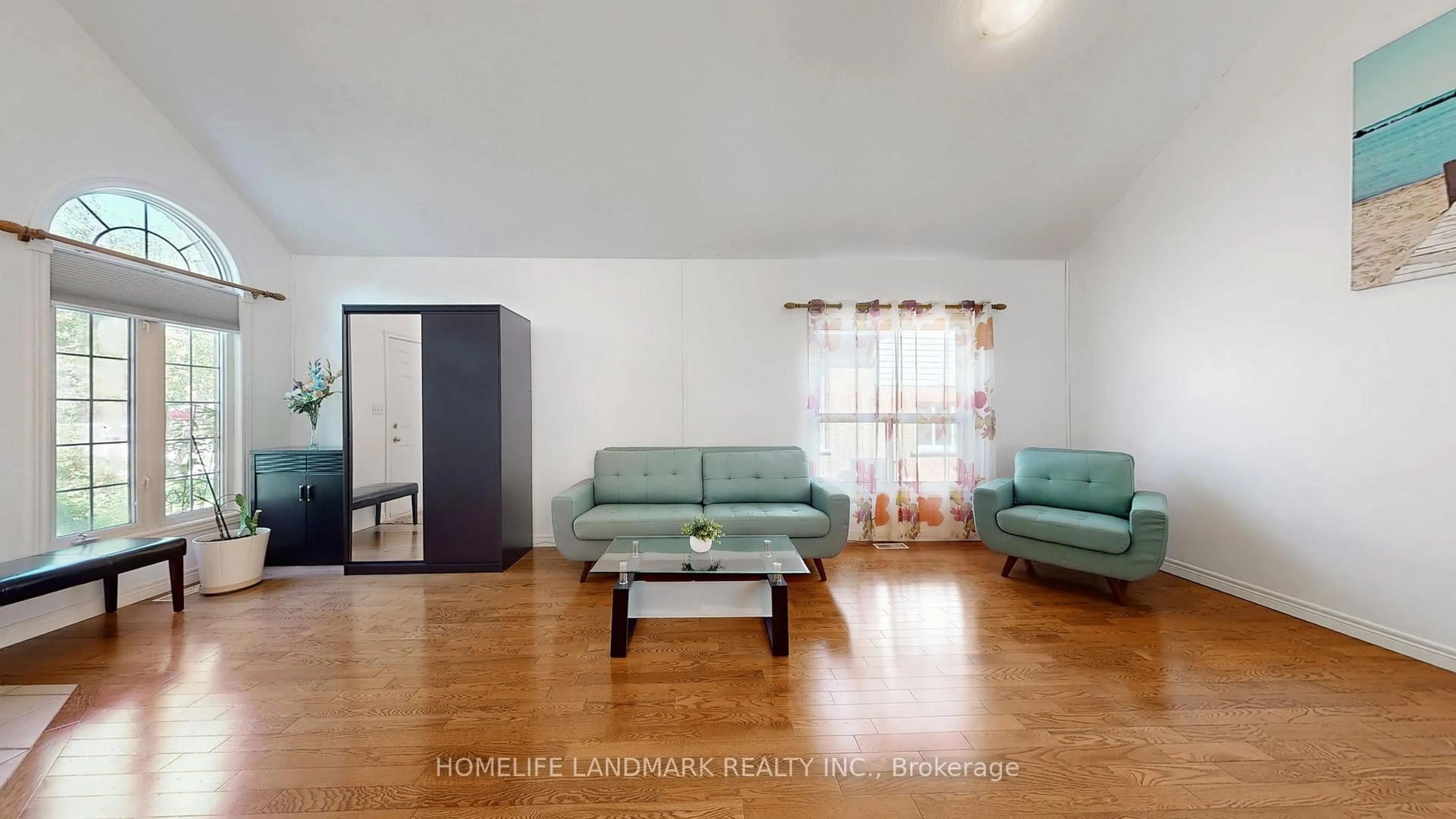 Living room with furniture, wood/laminate floor for 402 Woodrow Dr, Waterloo Ontario N2T 2T5