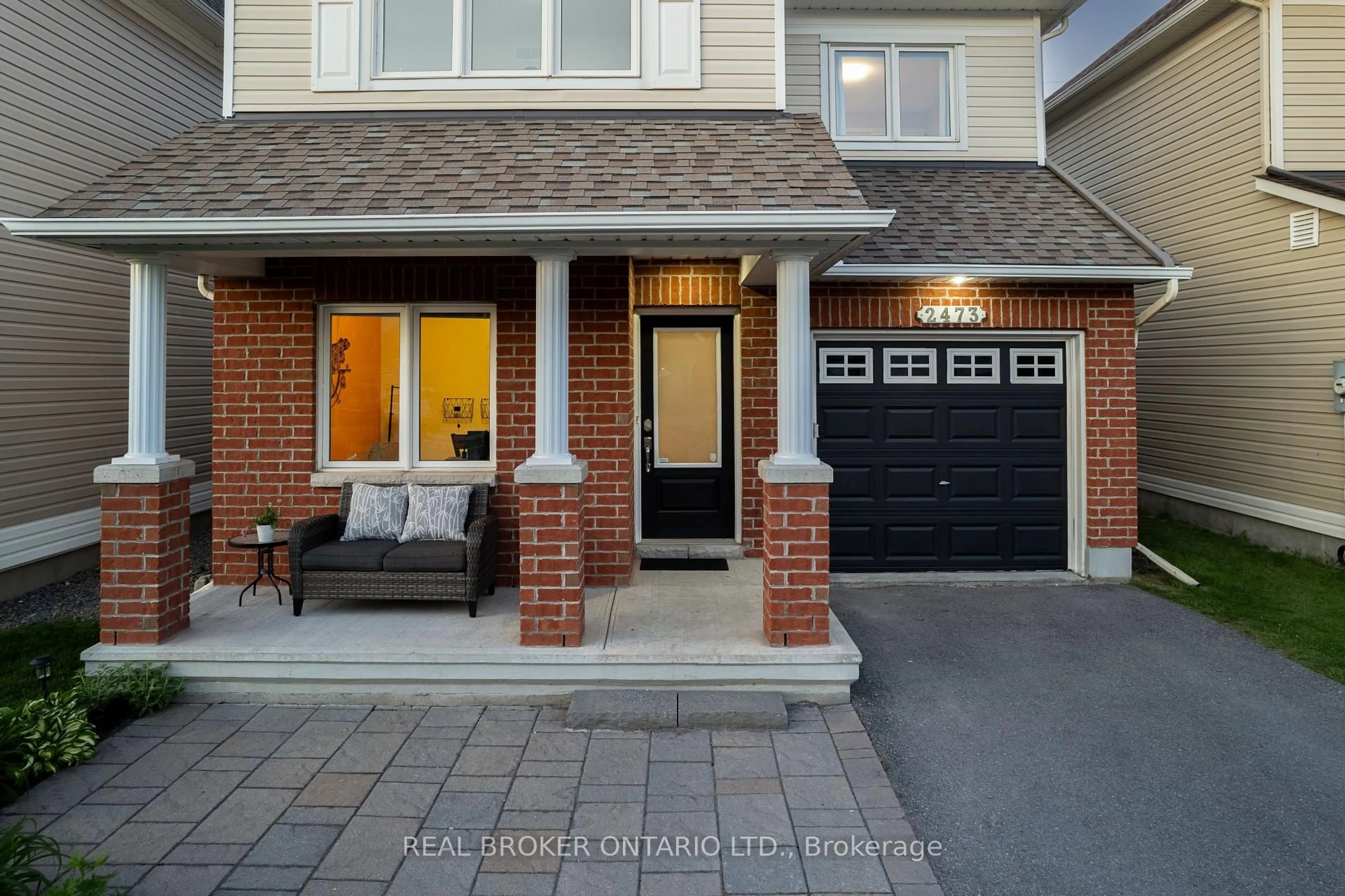 Home with brick exterior material, street for 2473 Esprit Dr, Orleans Ontario K4A 0S6