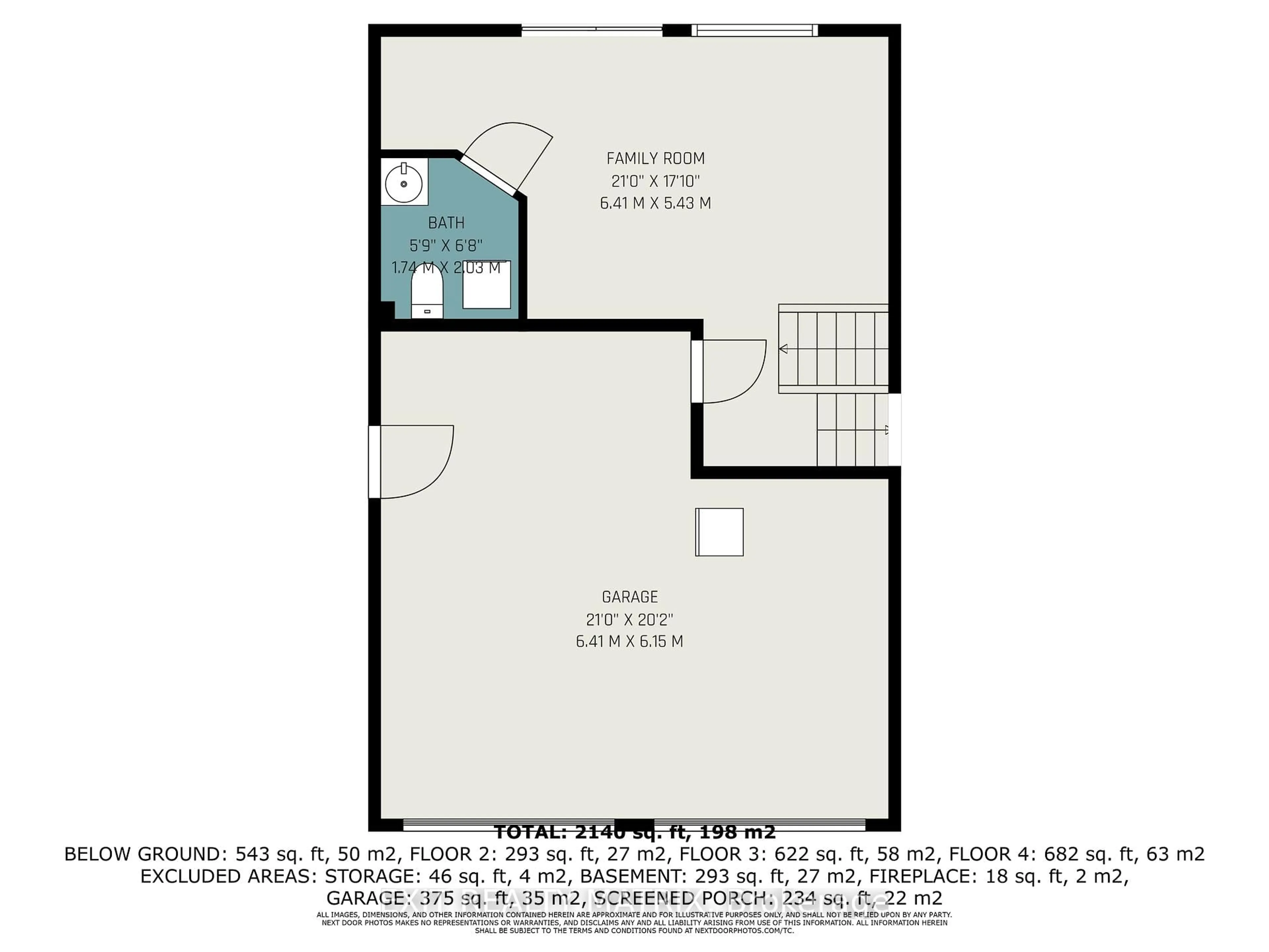 Floor plan for 2535 Third St, Ottawa Ontario K4C 1C6