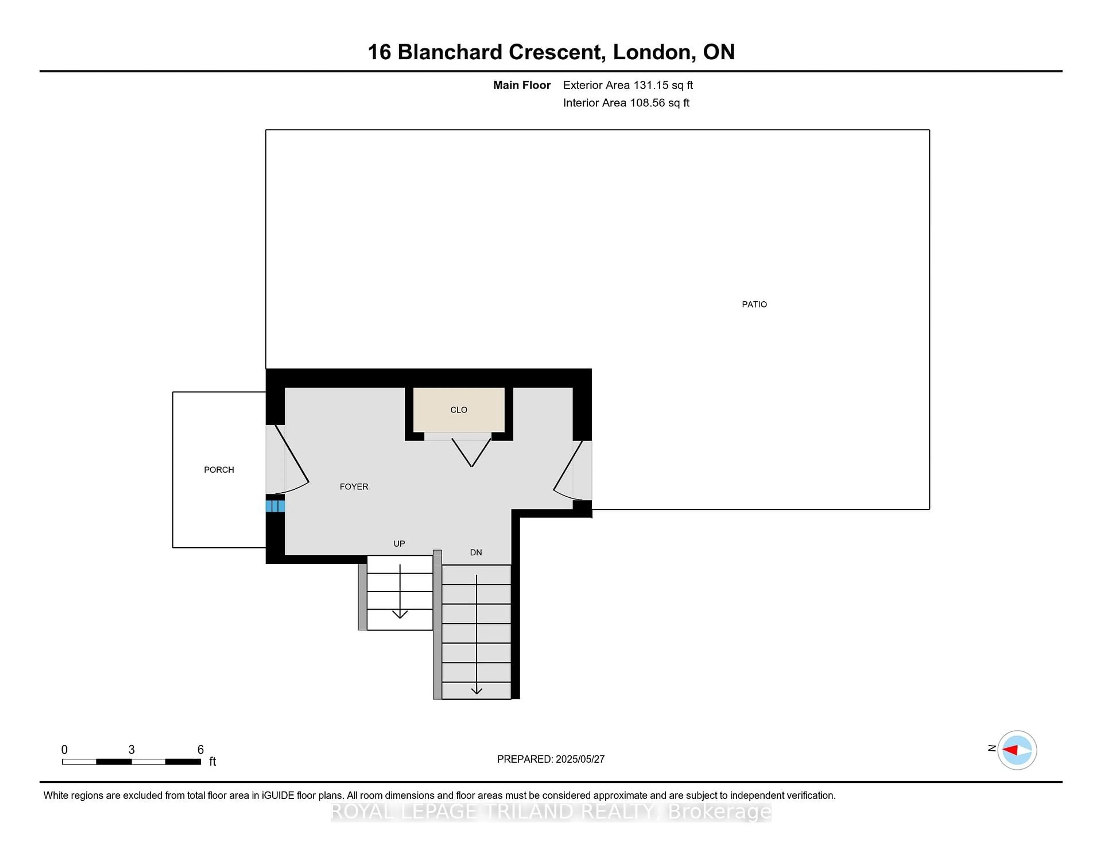 Floor plan for 16 Blanchard Cres, London North Ontario N6G 4E2