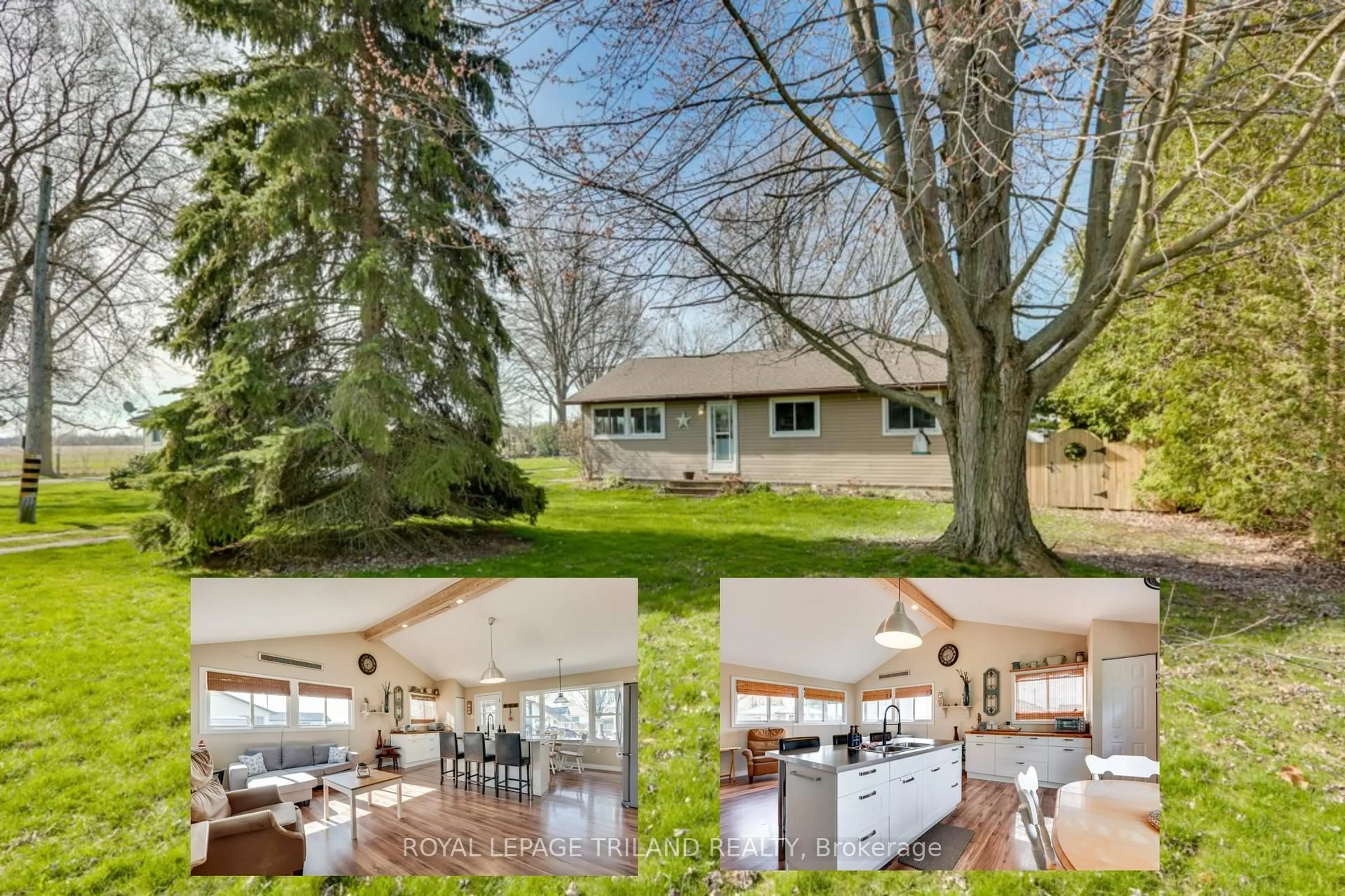 A pic from outside/outdoor area/front of a property/back of a property/a pic from drone, water/lake/river/ocean view for 8443 Keith St, Lambton Shores Ontario N0N 1J7