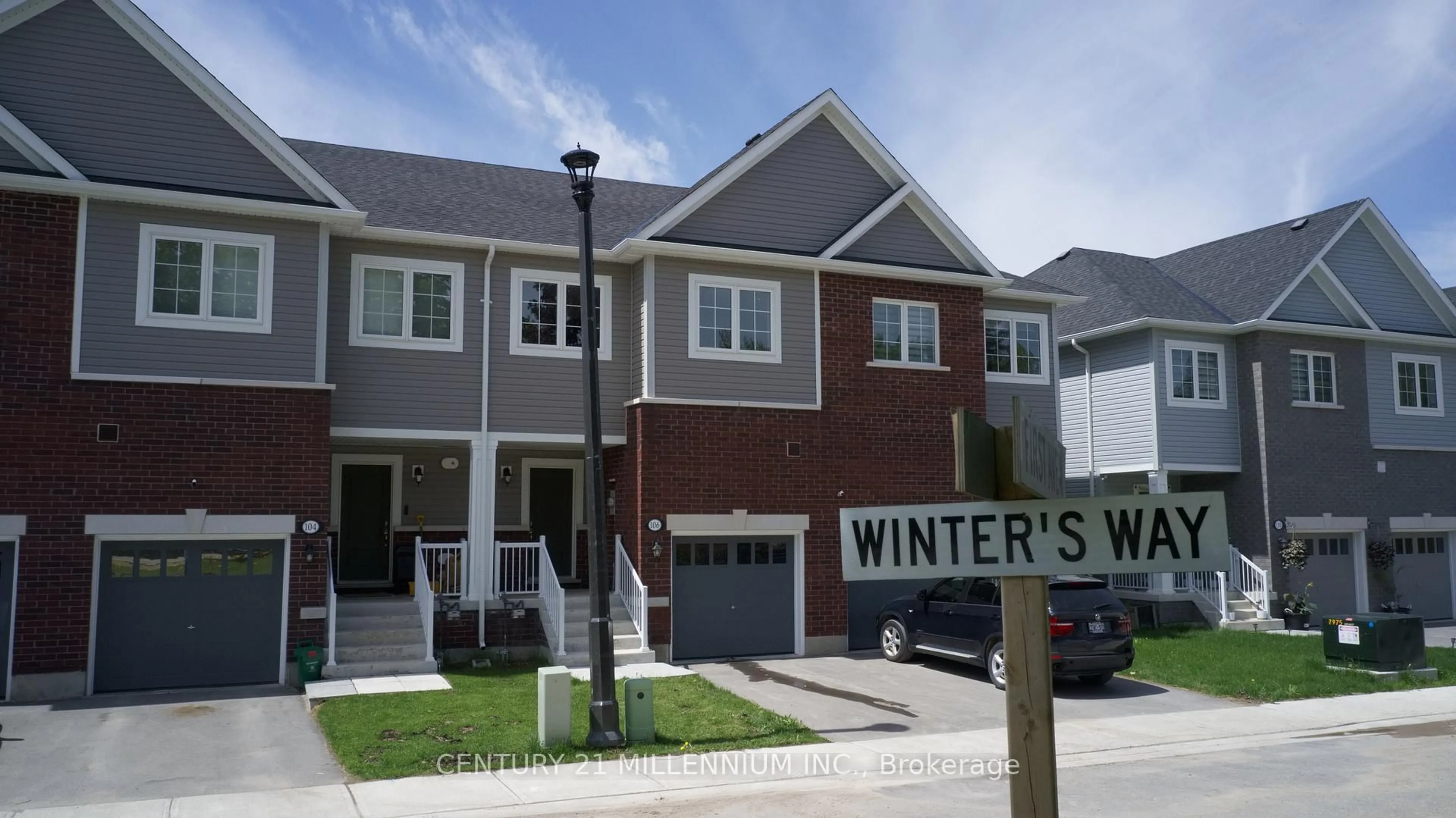 Home with brick exterior material, street for 106 Winters Way, Shelburne Ontario L9V 3Y1
