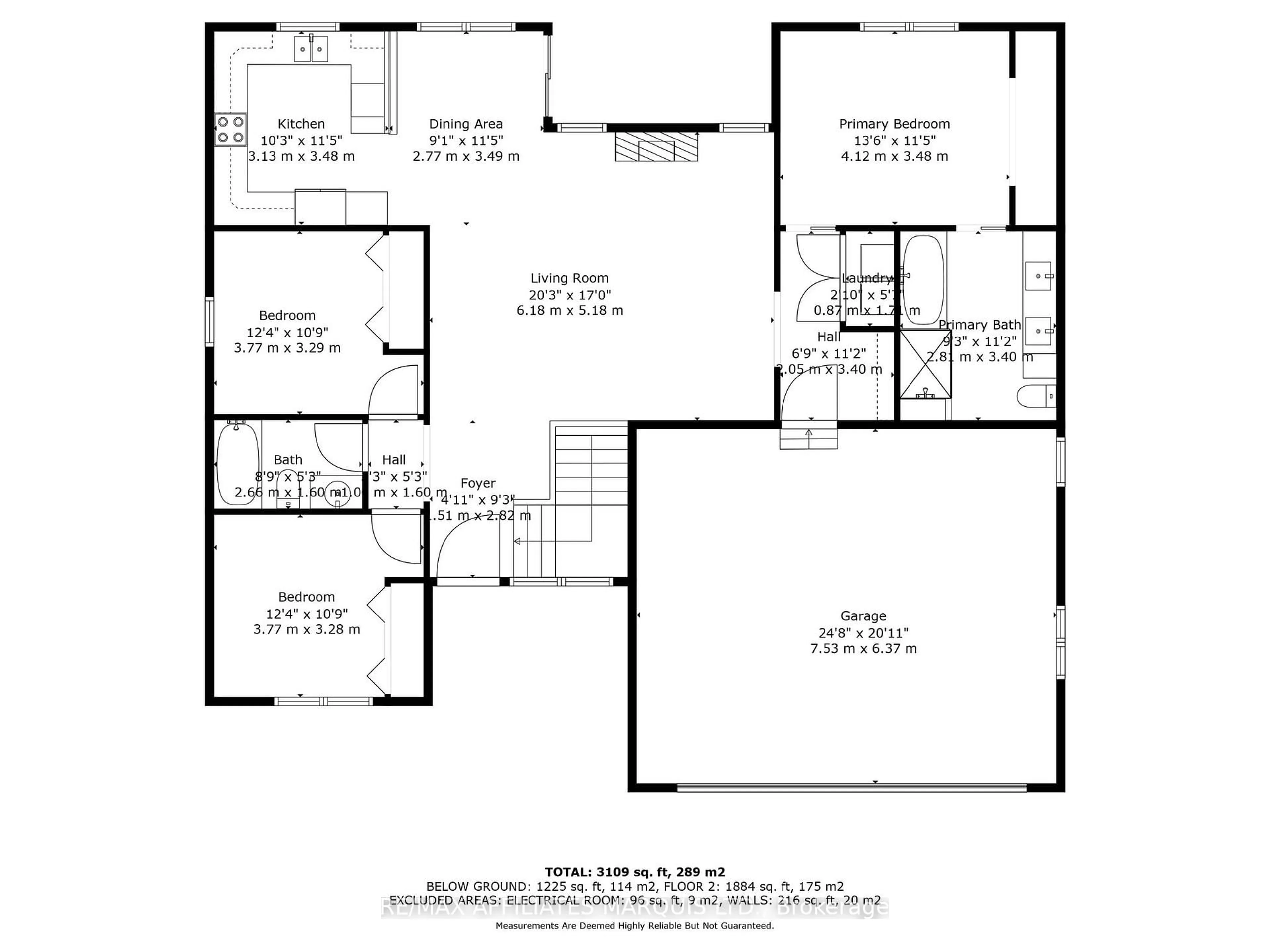 Floor plan for 45 Beech St, South Stormont Ontario K0C 1M0