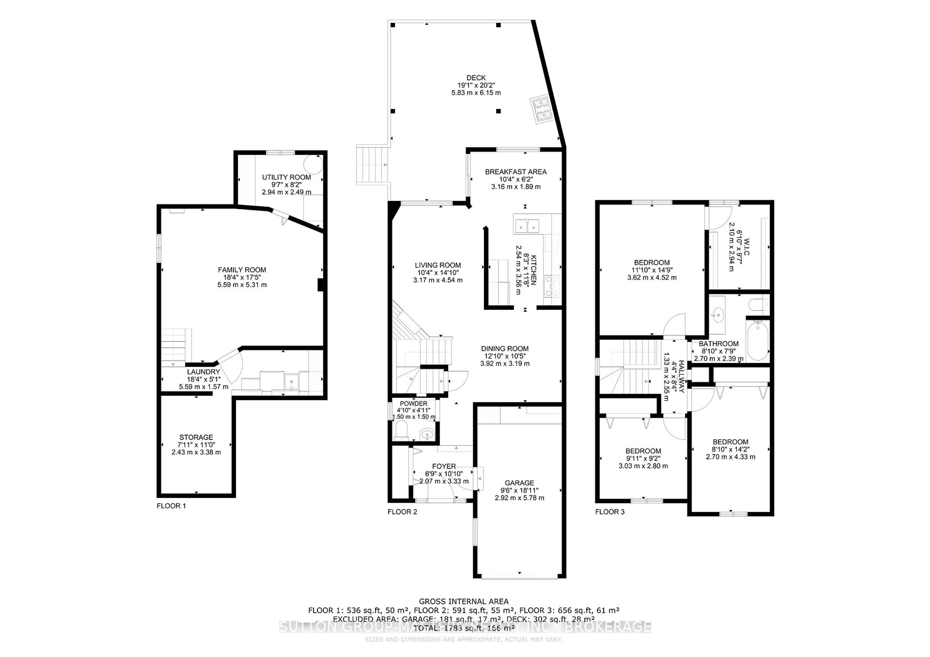 Floor plan for 570 Barnsley Cres, Kingston Ontario K7M 8X3