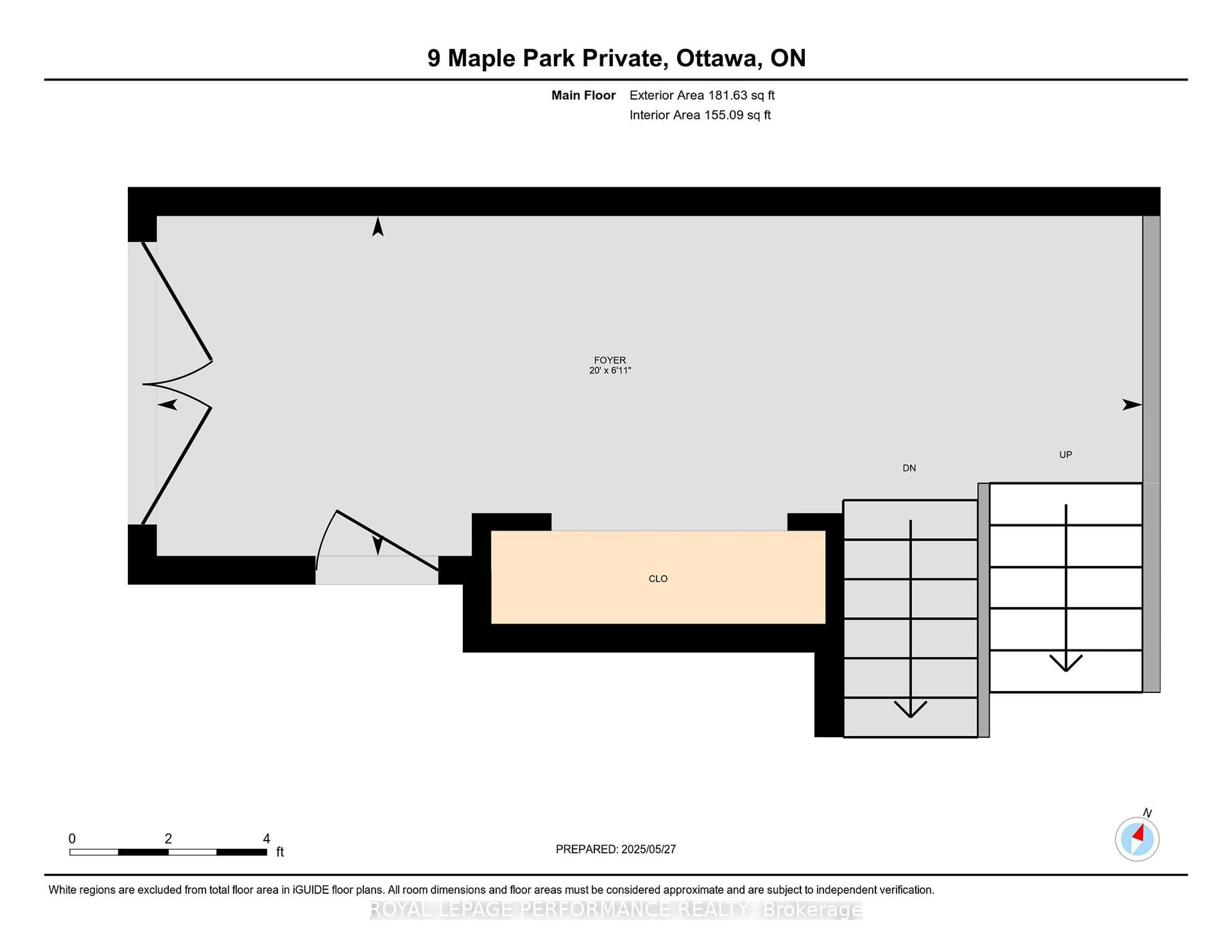Floor plan for 9 Maple Park Private, Ottawa Ontario K1T 4A6