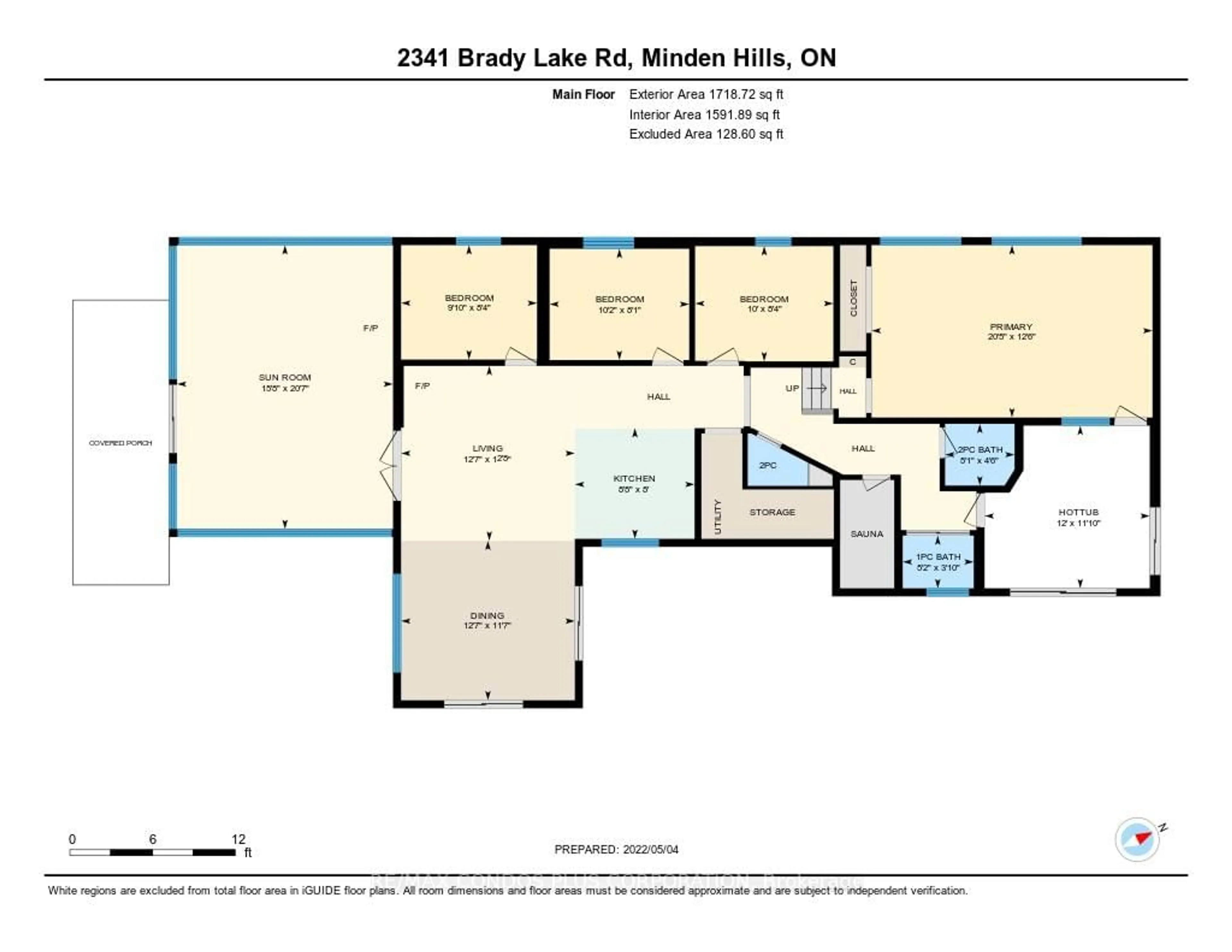 Floor plan for 2341 Brady Lake Rd, Minden Hills Ontario K0M 2K0