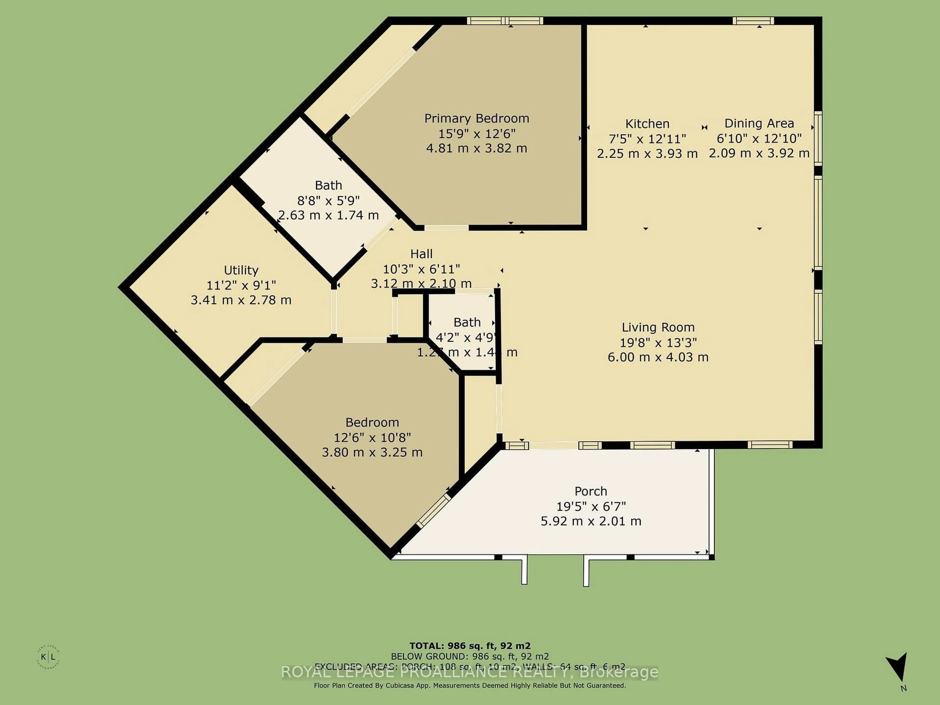 Floor plan for 300 Croft St #3104, Port Hope Ontario L1A 0E1