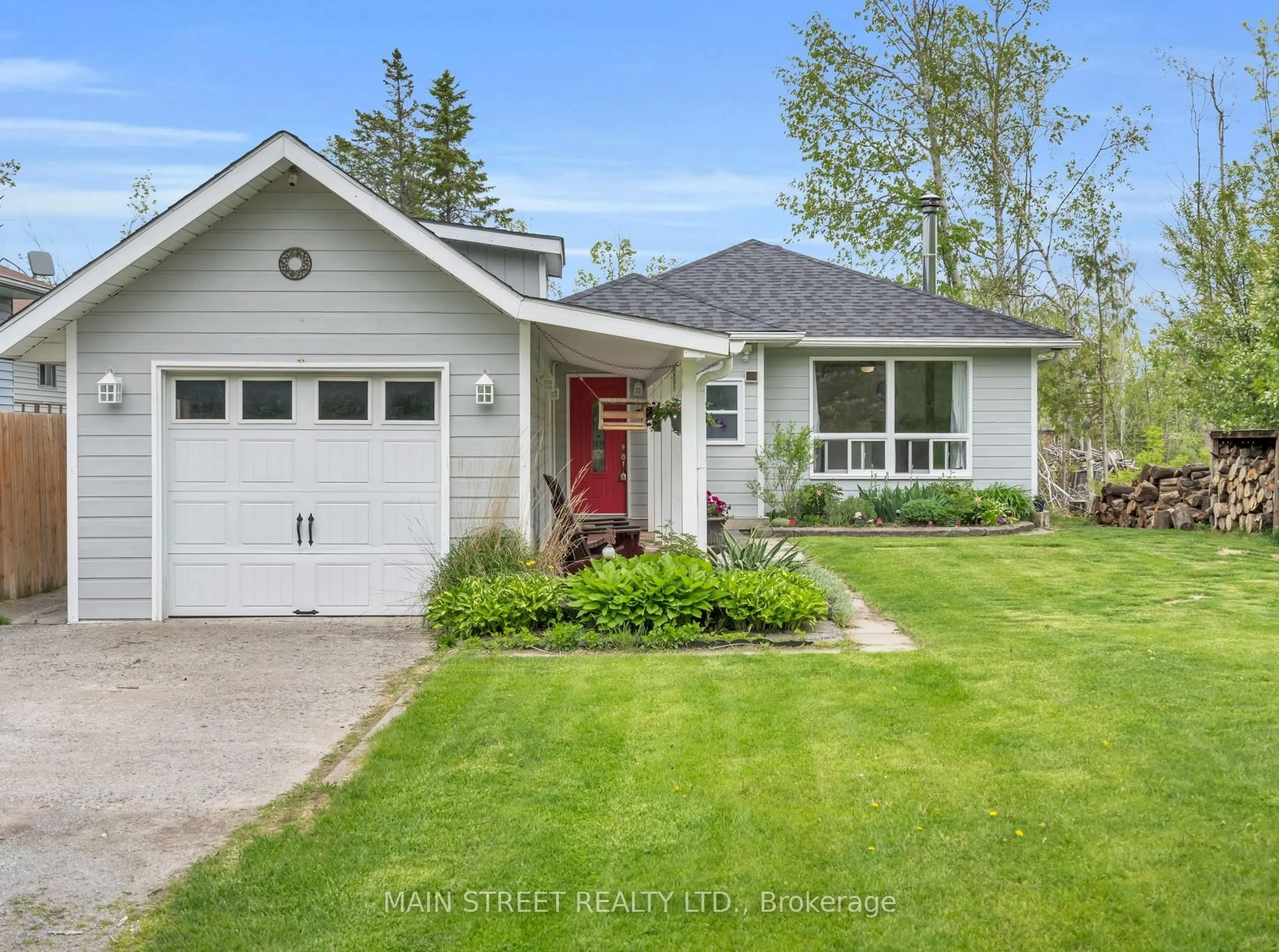 Home with vinyl exterior material, street for 843 Centennial Pk Rd, Kawartha Lakes Ontario K0M 2B0