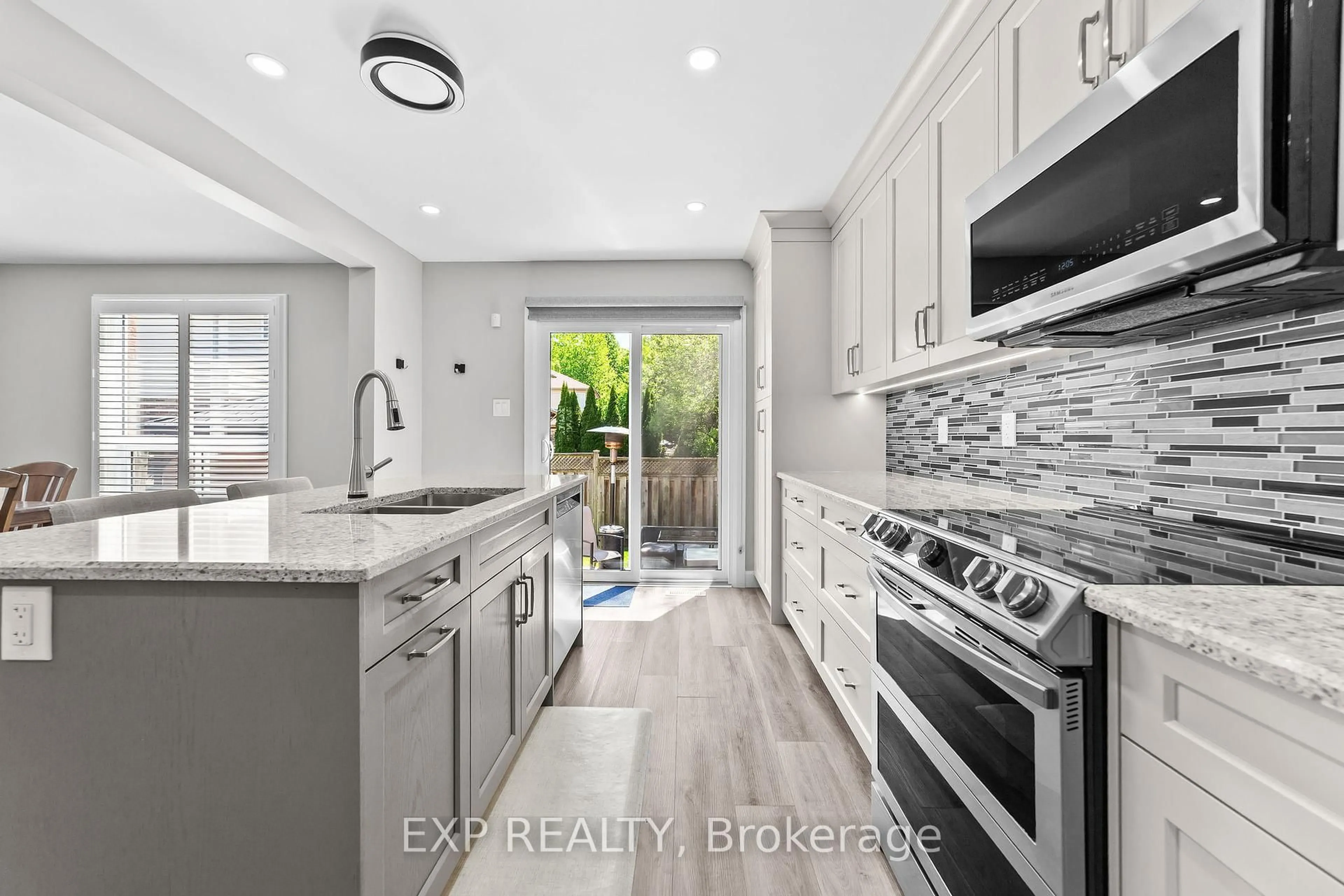 Contemporary kitchen, ceramic/tile floor for 673 SPRUCEWOOD Dr, London North Ontario N5X 4L5