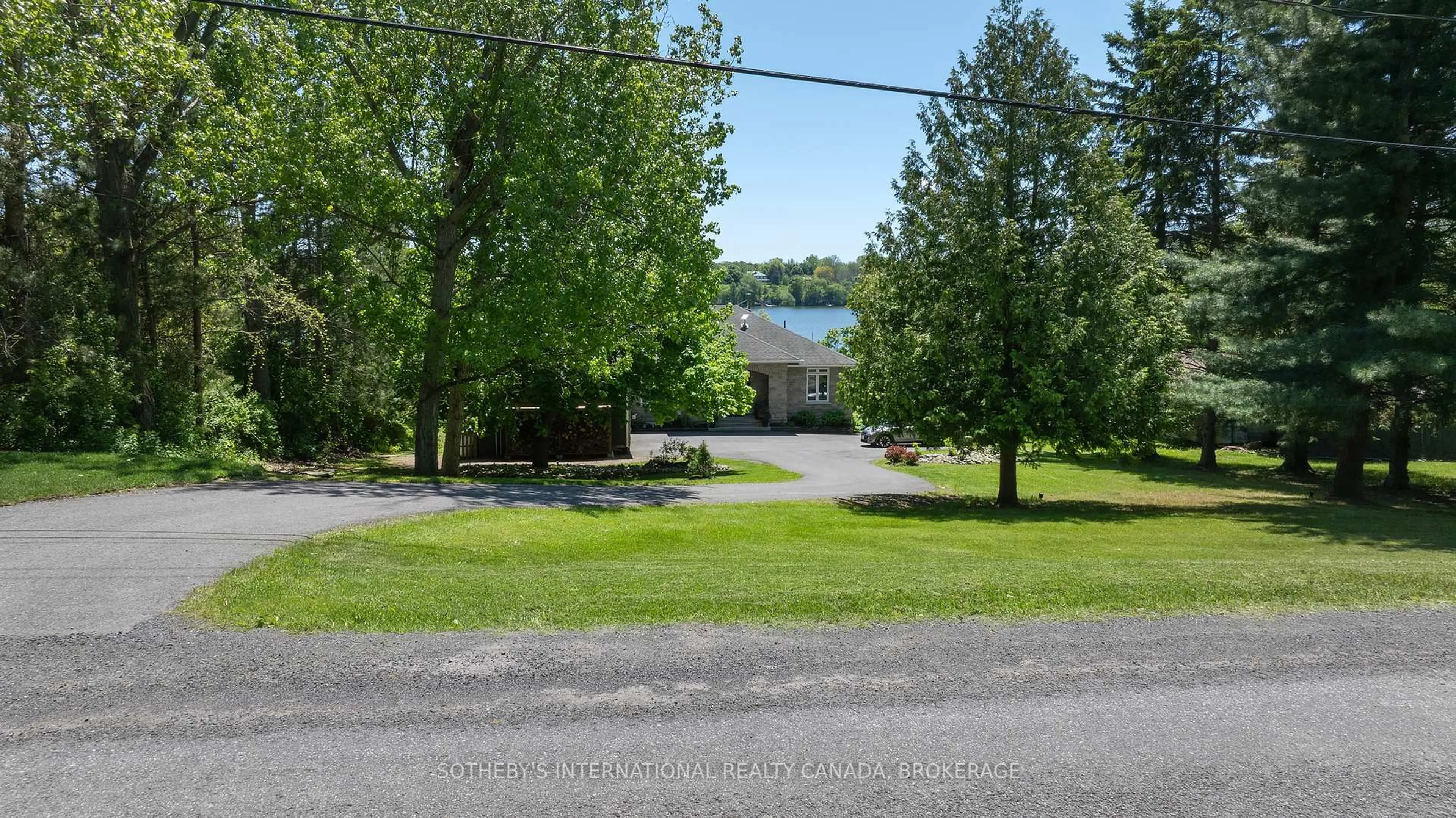 A pic from outside/outdoor area/front of a property/back of a property/a pic from drone, water/lake/river/ocean view for 5155 County Rd 9 Rd, Napanee Ontario K7R 3K7