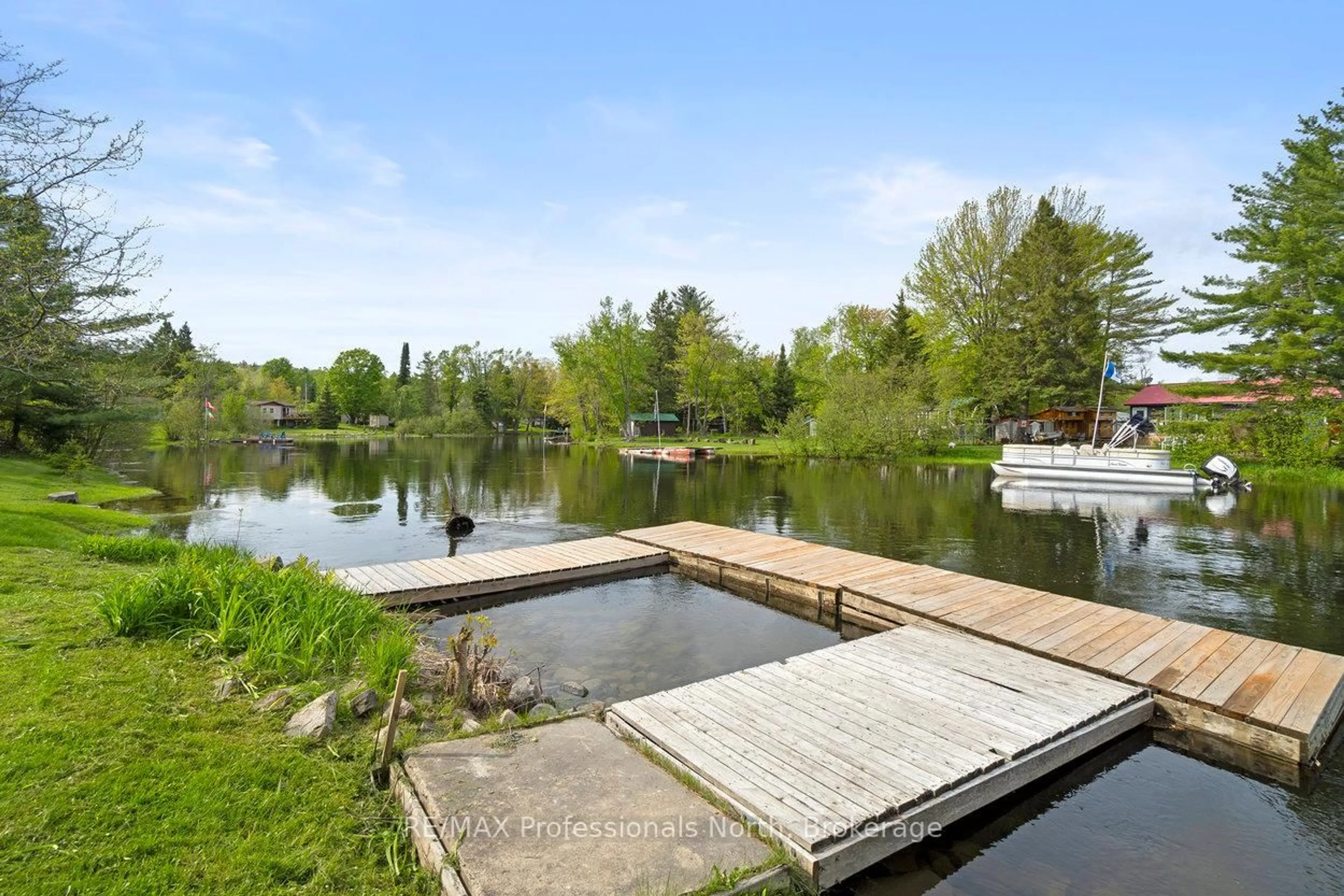 Patio, water/lake/river/ocean view for 1059 Tiffany Lane, Minden Hills Ontario K0M 2K0