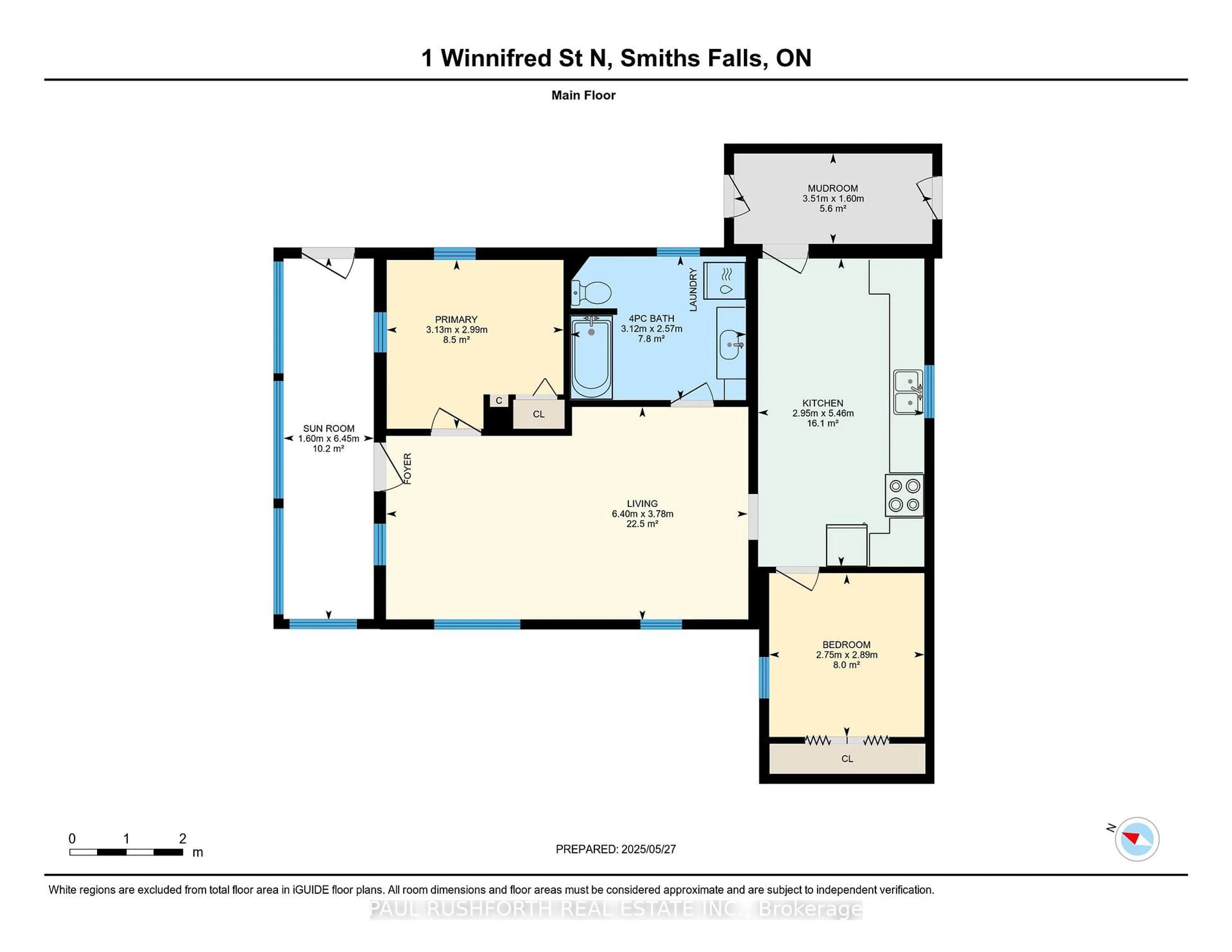 Floor plan for 1 Winnifred St, Smiths Falls Ontario K7A 2M7