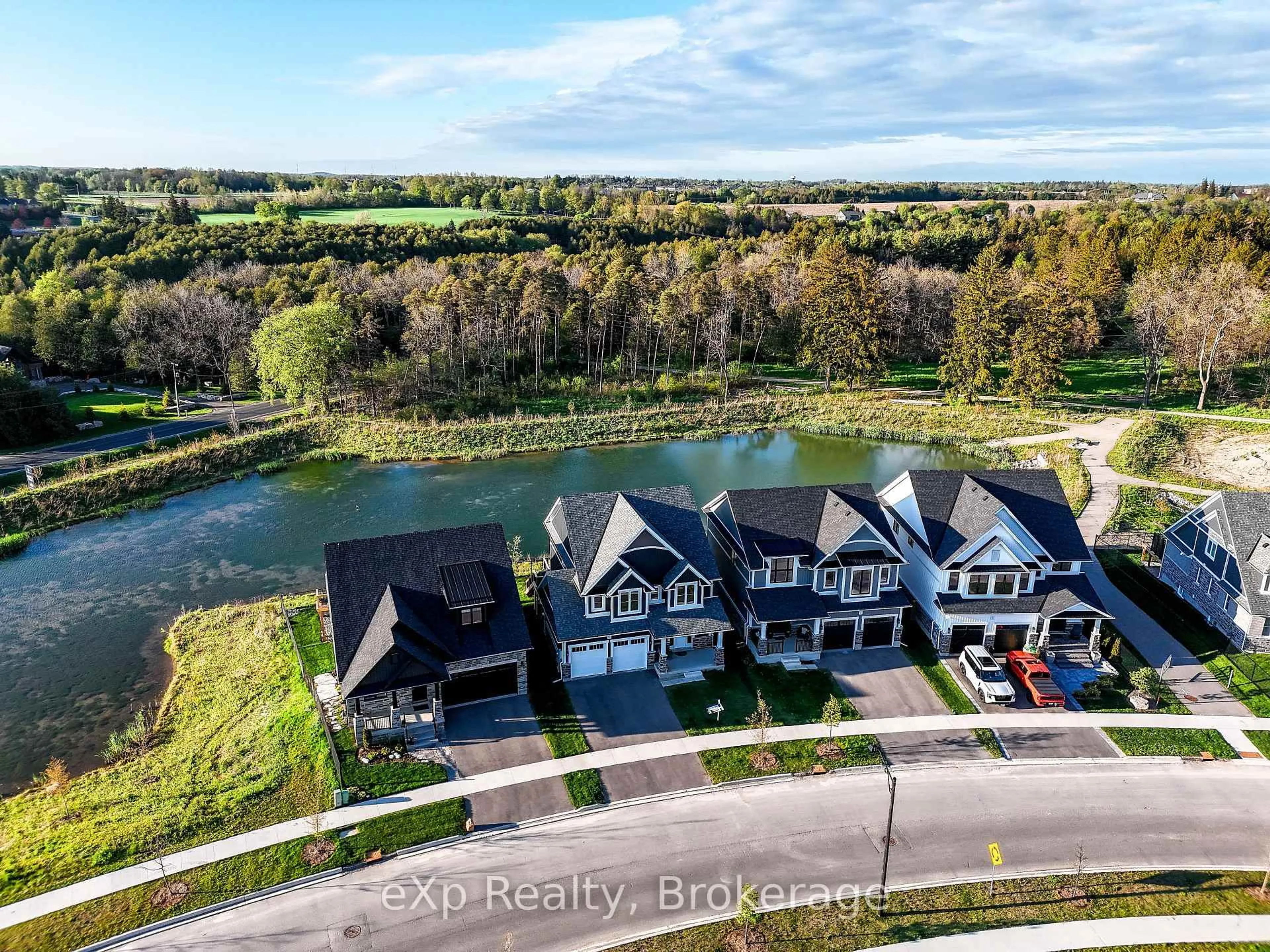 A pic from outside/outdoor area/front of a property/back of a property/a pic from drone, water/lake/river/ocean view for 62 Haylock Ave, Centre Wellington Ontario N0B 1S0