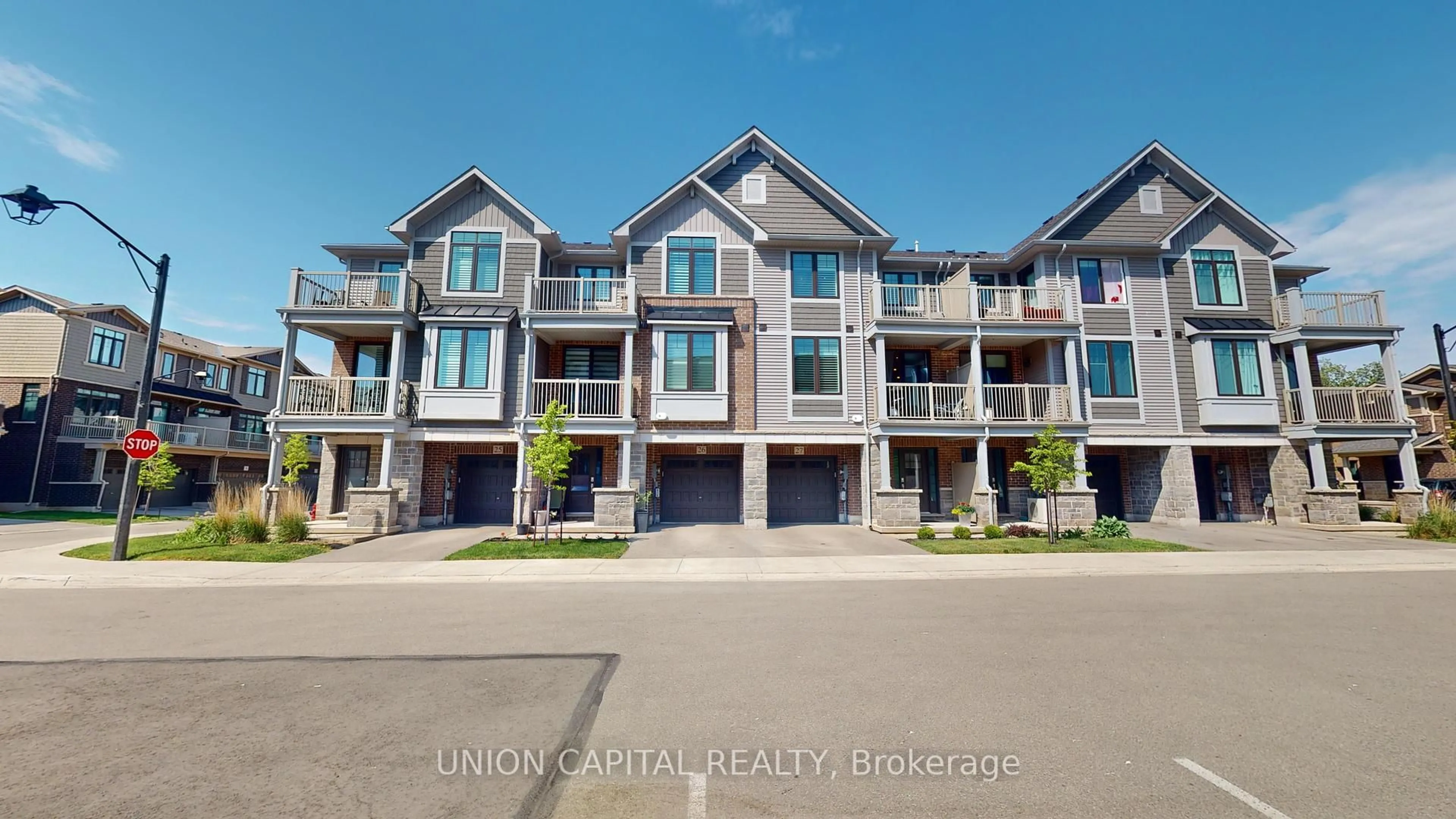 A pic from outside/outdoor area/front of a property/back of a property/a pic from drone, unknown for 288 Glover Rd #27, Hamilton Ontario L8E 5H6