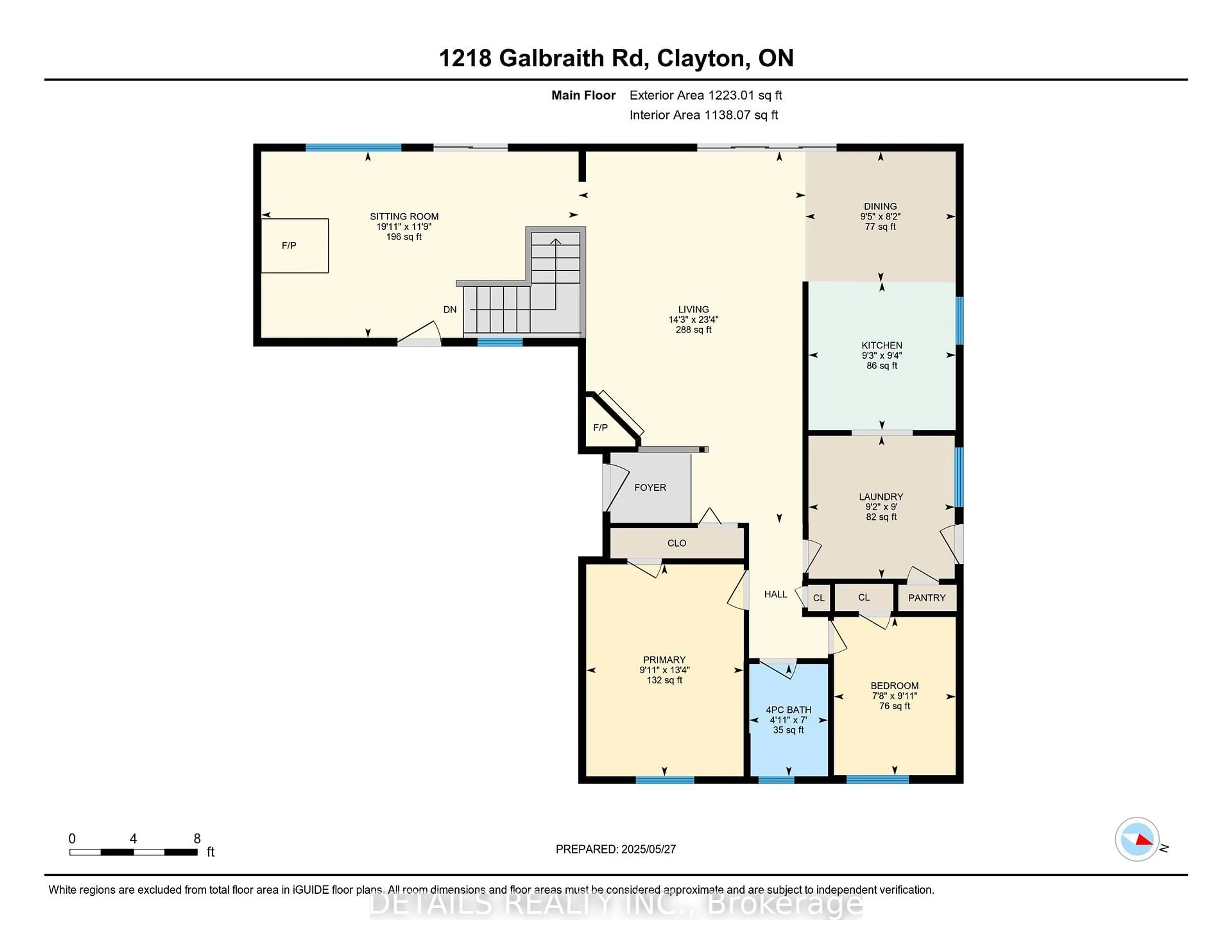 Floor plan for 1218 Galbraith Rd, Clayton Ontario K0A 1P0