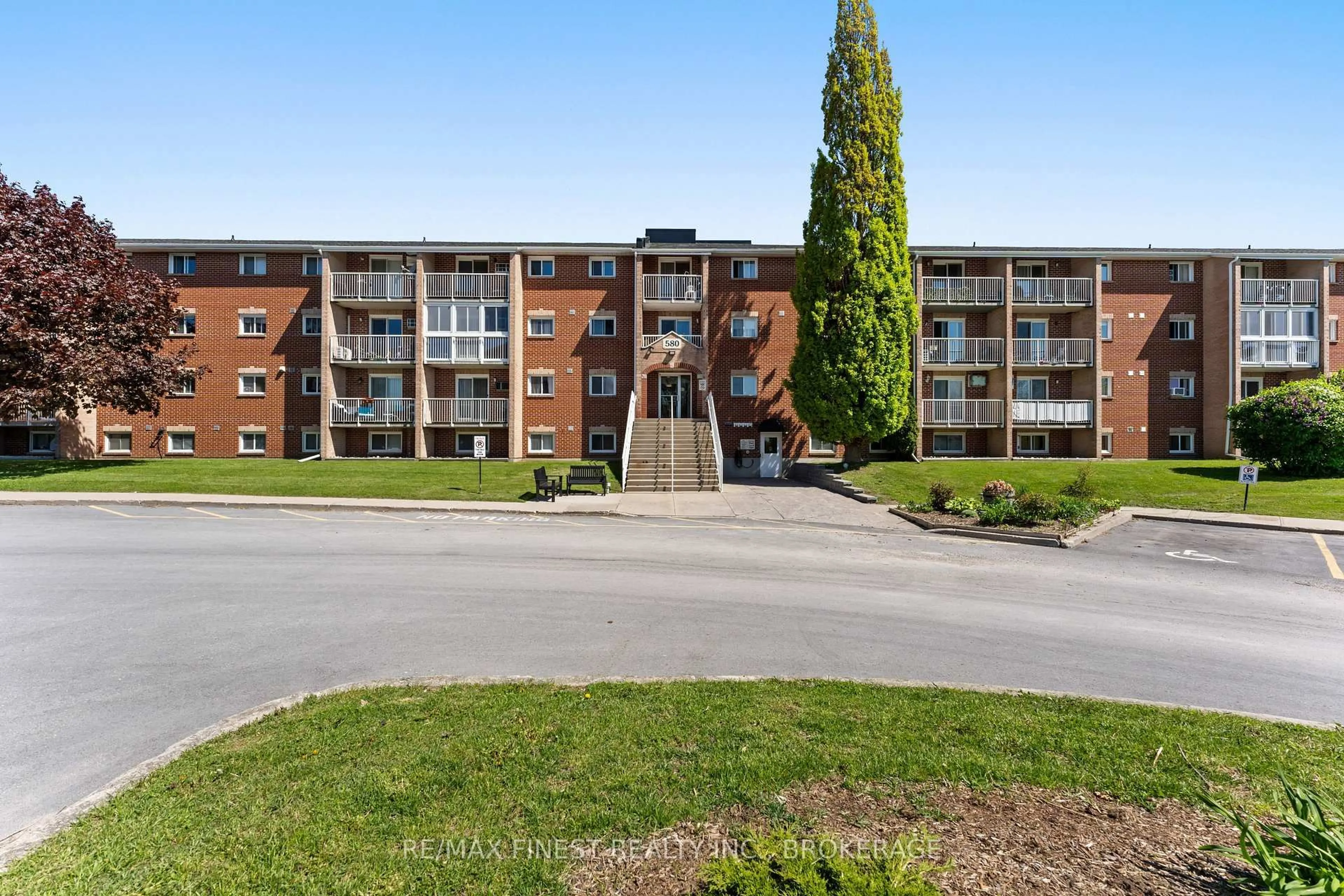 A pic from outside/outdoor area/front of a property/back of a property/a pic from drone, unknown for 580 Armstrong Rd #102, Kingston Ontario K7M 8M3