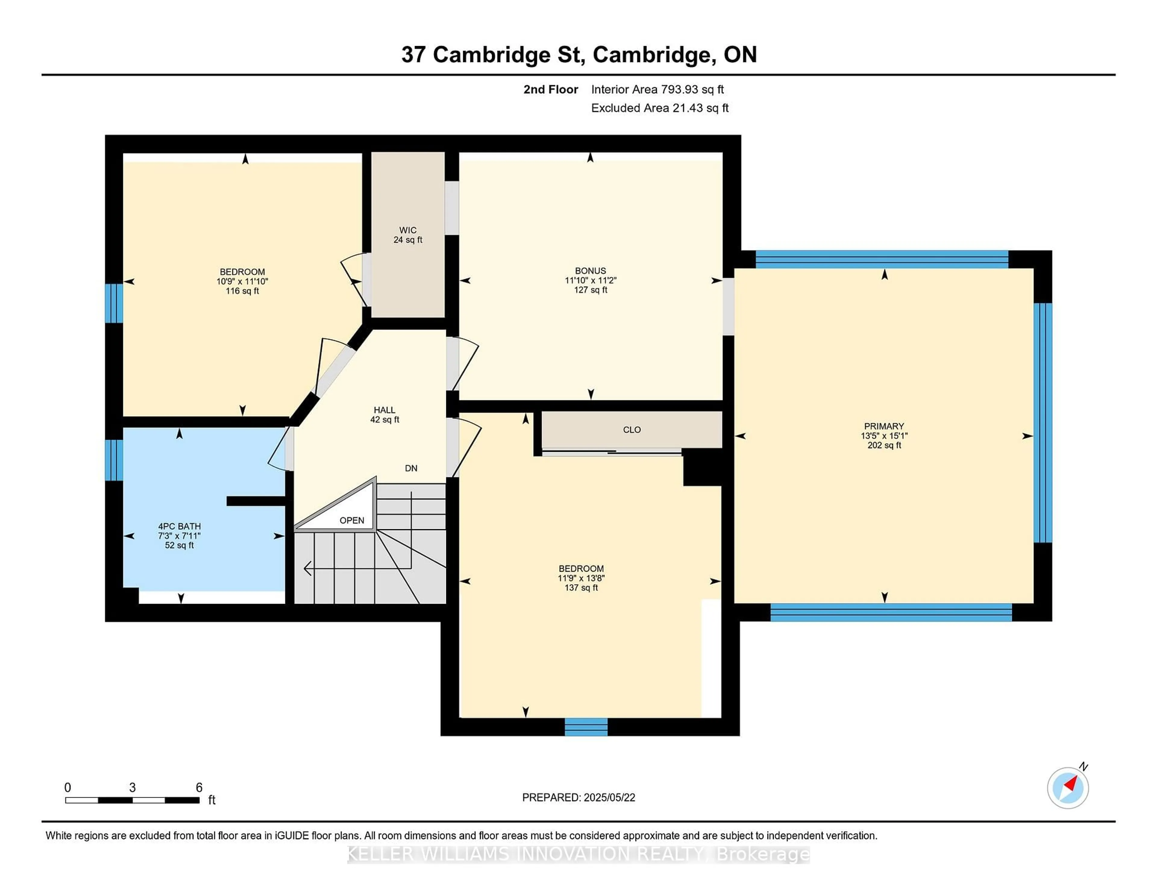 Floor plan for 37 Cambridge St, Cambridge Ontario N1R 3R8
