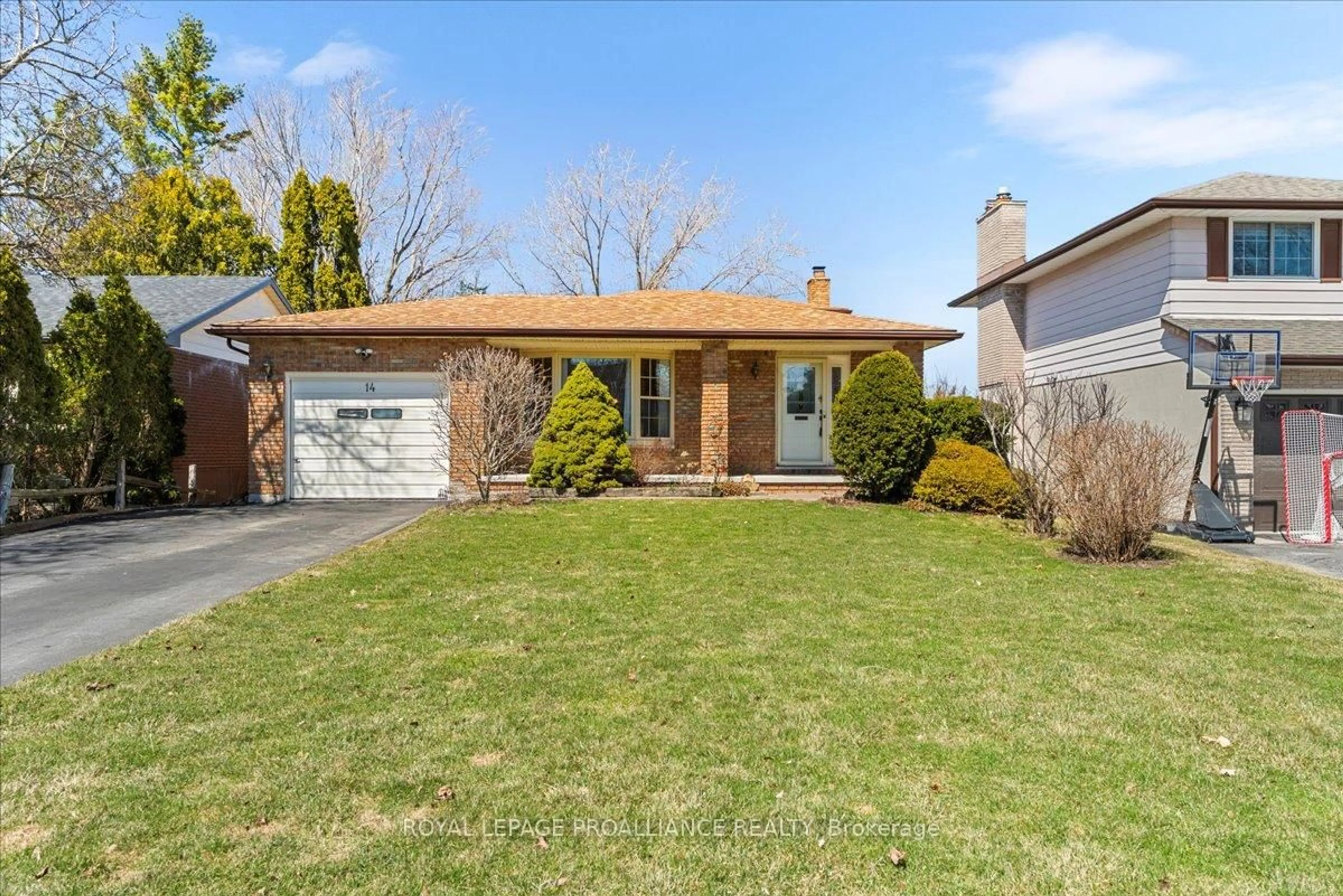 Home with brick exterior material, street for 14 Briarwood Cres, Belleville Ontario K8N 5J7