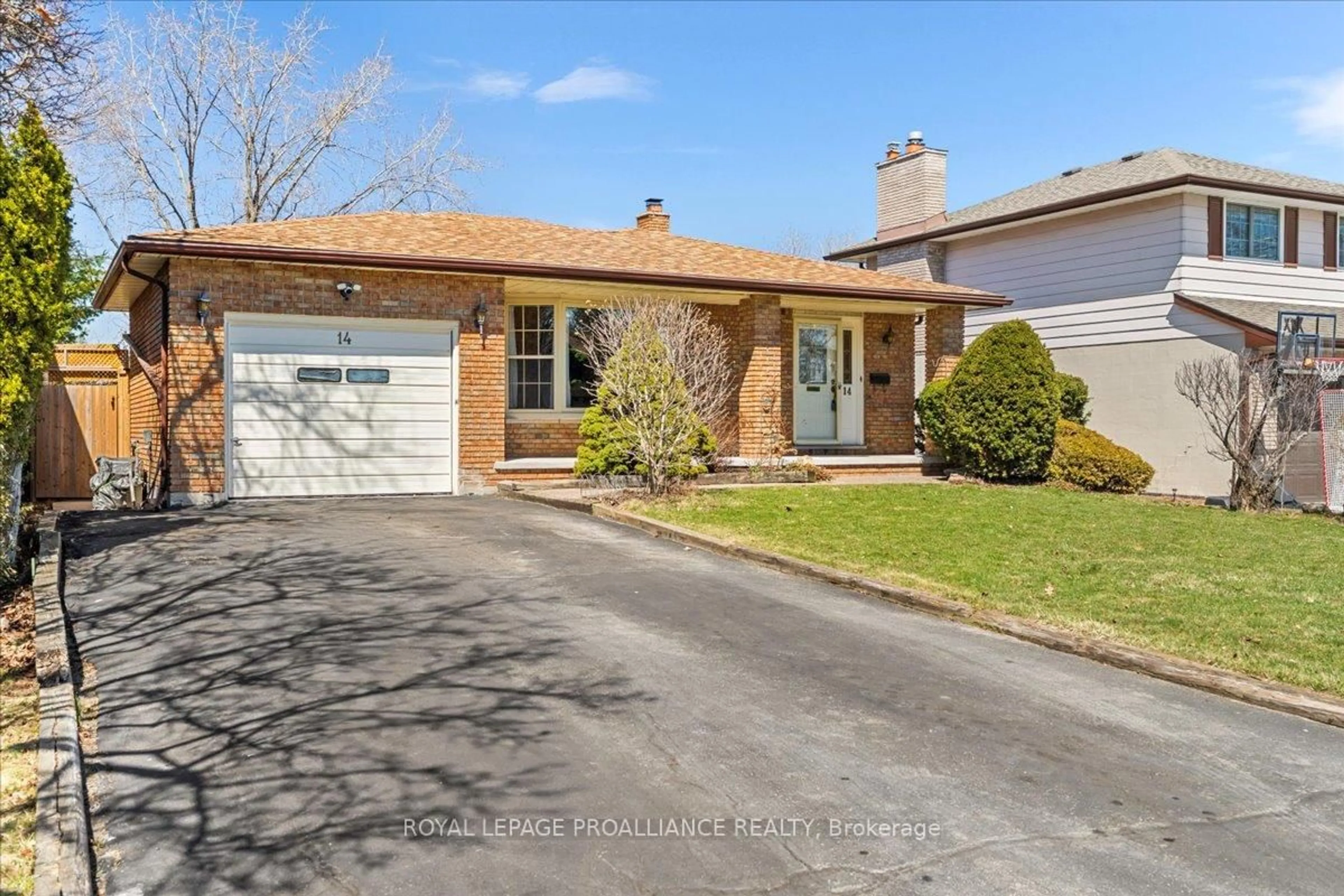 Home with brick exterior material, street for 14 Briarwood Cres, Belleville Ontario K8N 5J7