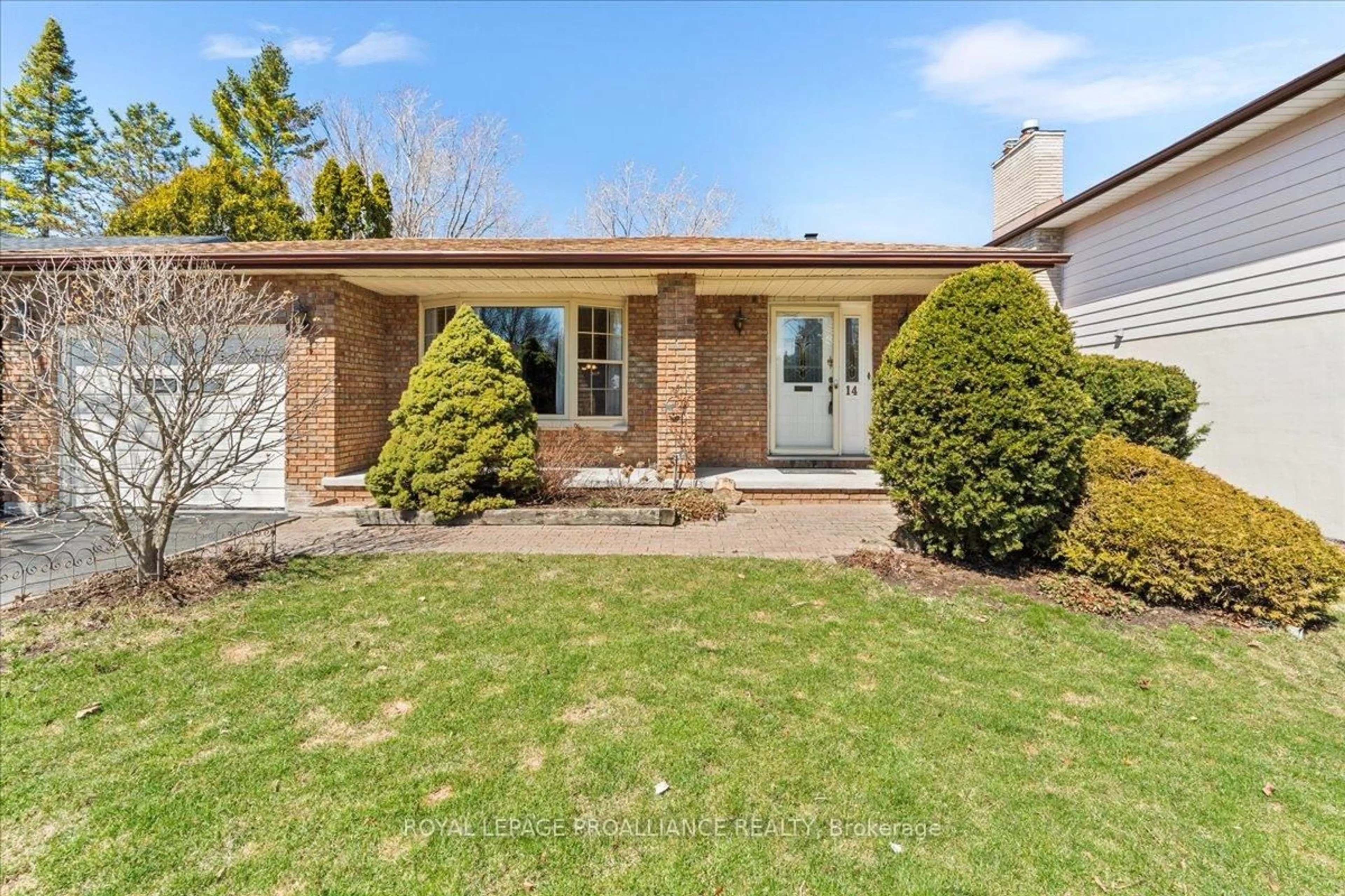 Home with brick exterior material, street for 14 Briarwood Cres, Belleville Ontario K8N 5J7