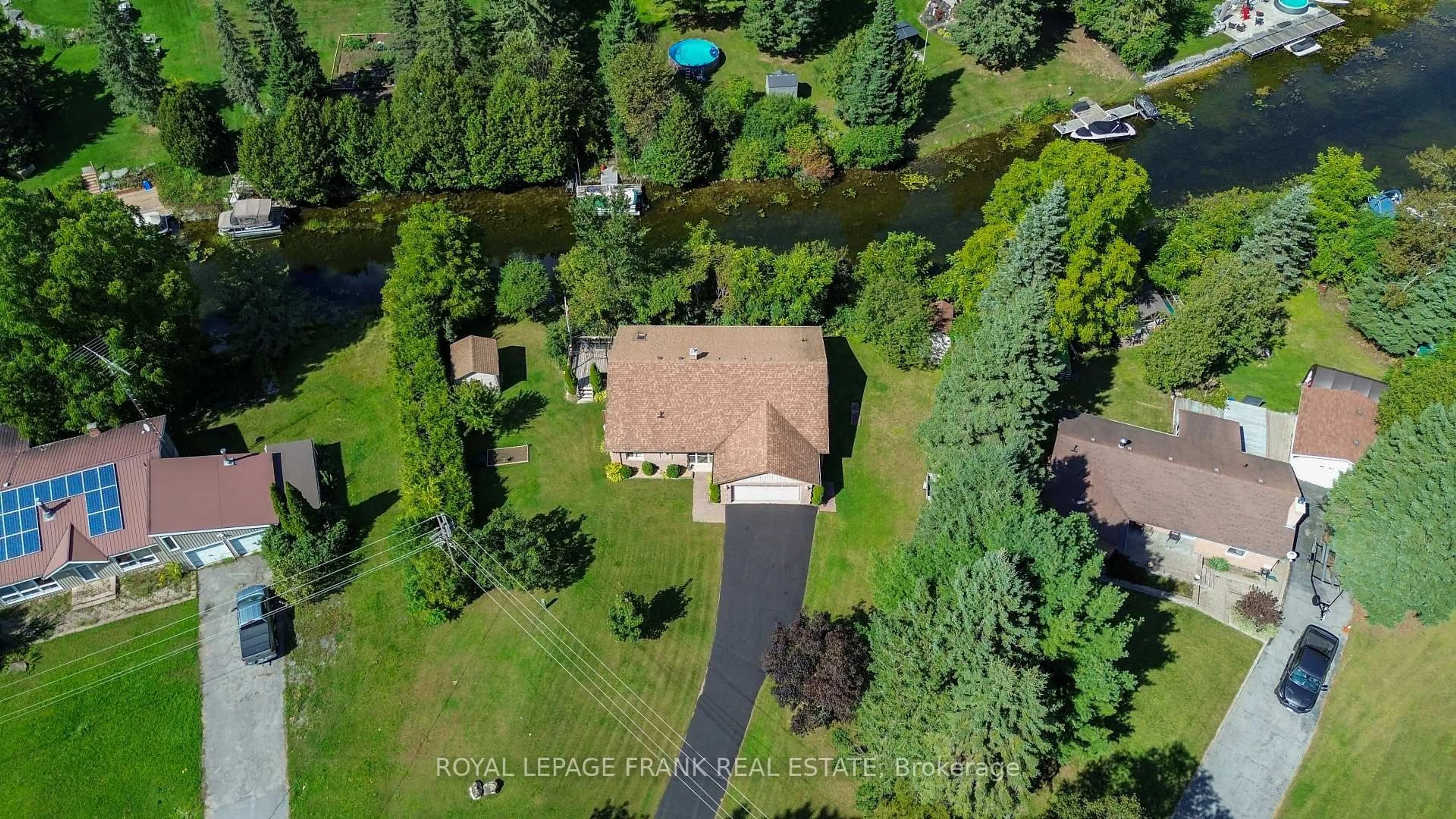 A pic from outside/outdoor area/front of a property/back of a property/a pic from drone, water/lake/river/ocean view for 41 Pirates Glen Dr, Trent Lakes Ontario K0M 1A0
