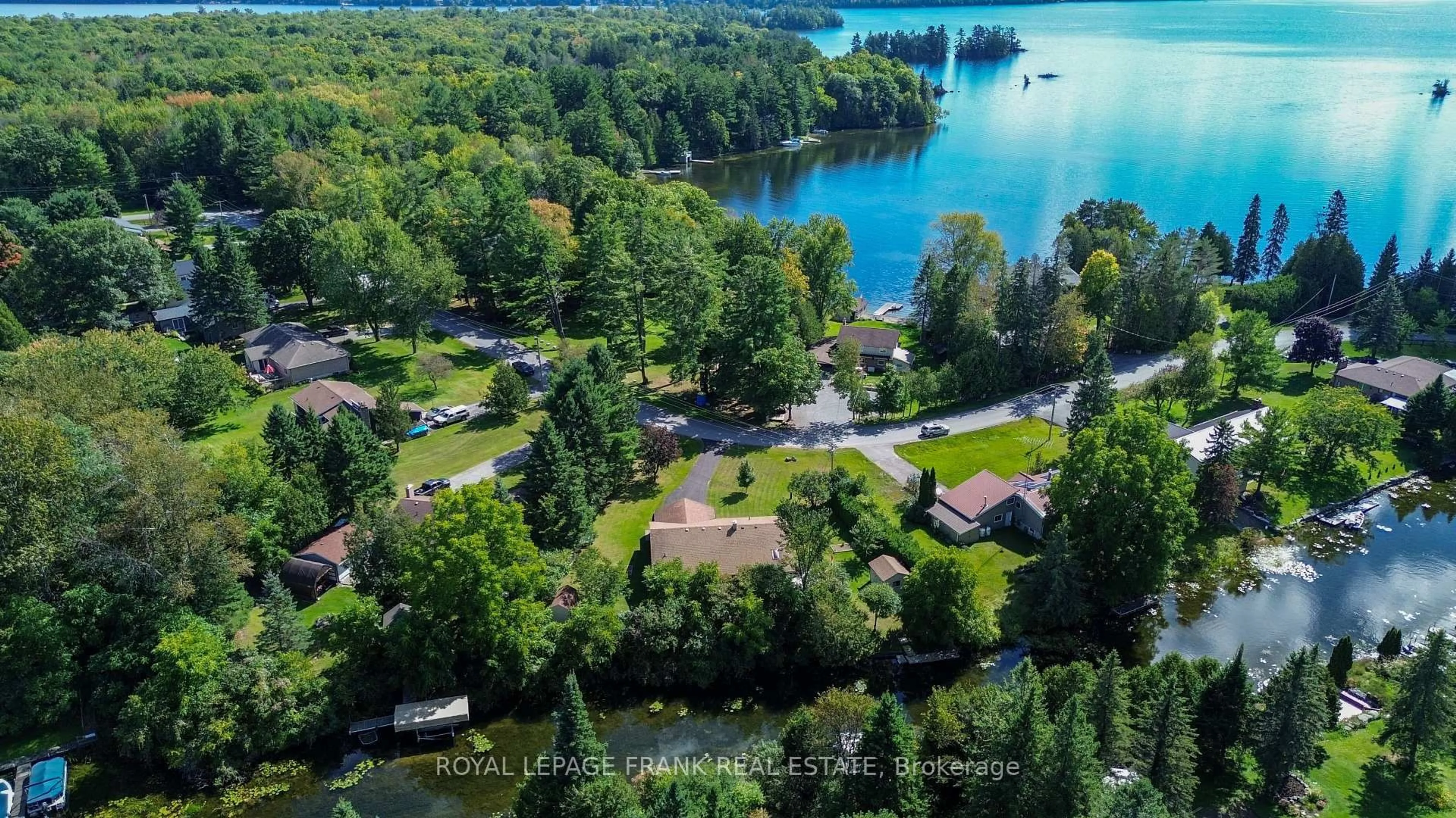 A pic from outside/outdoor area/front of a property/back of a property/a pic from drone, water/lake/river/ocean view for 41 Pirates Glen Dr, Trent Lakes Ontario K0M 1A0