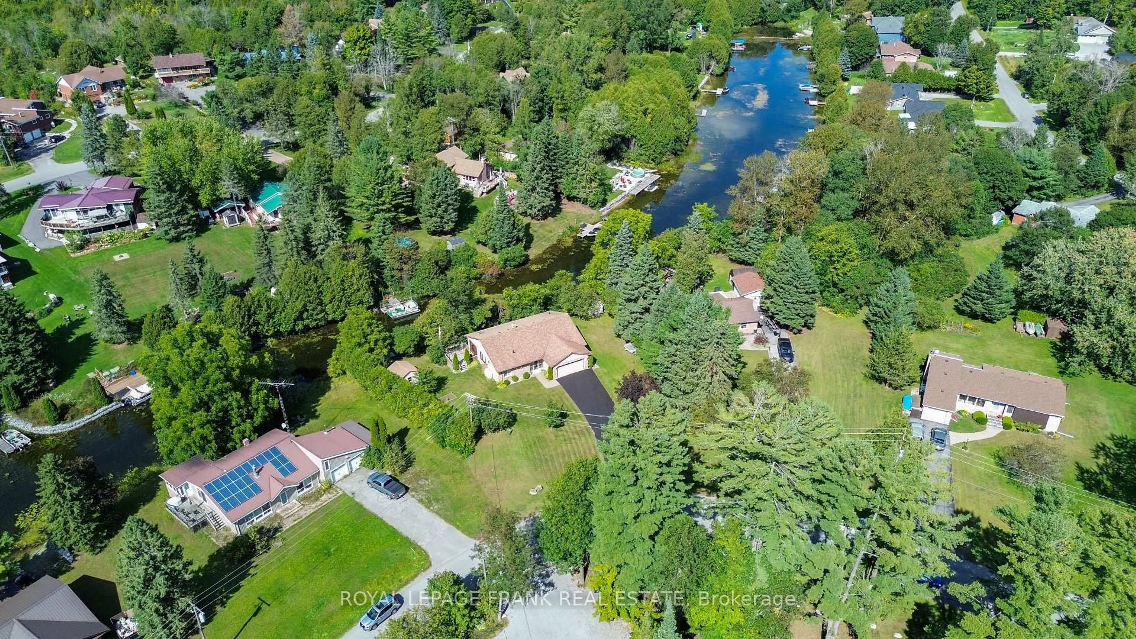 A pic from outside/outdoor area/front of a property/back of a property/a pic from drone, water/lake/river/ocean view for 41 Pirates Glen Dr, Trent Lakes Ontario K0M 1A0