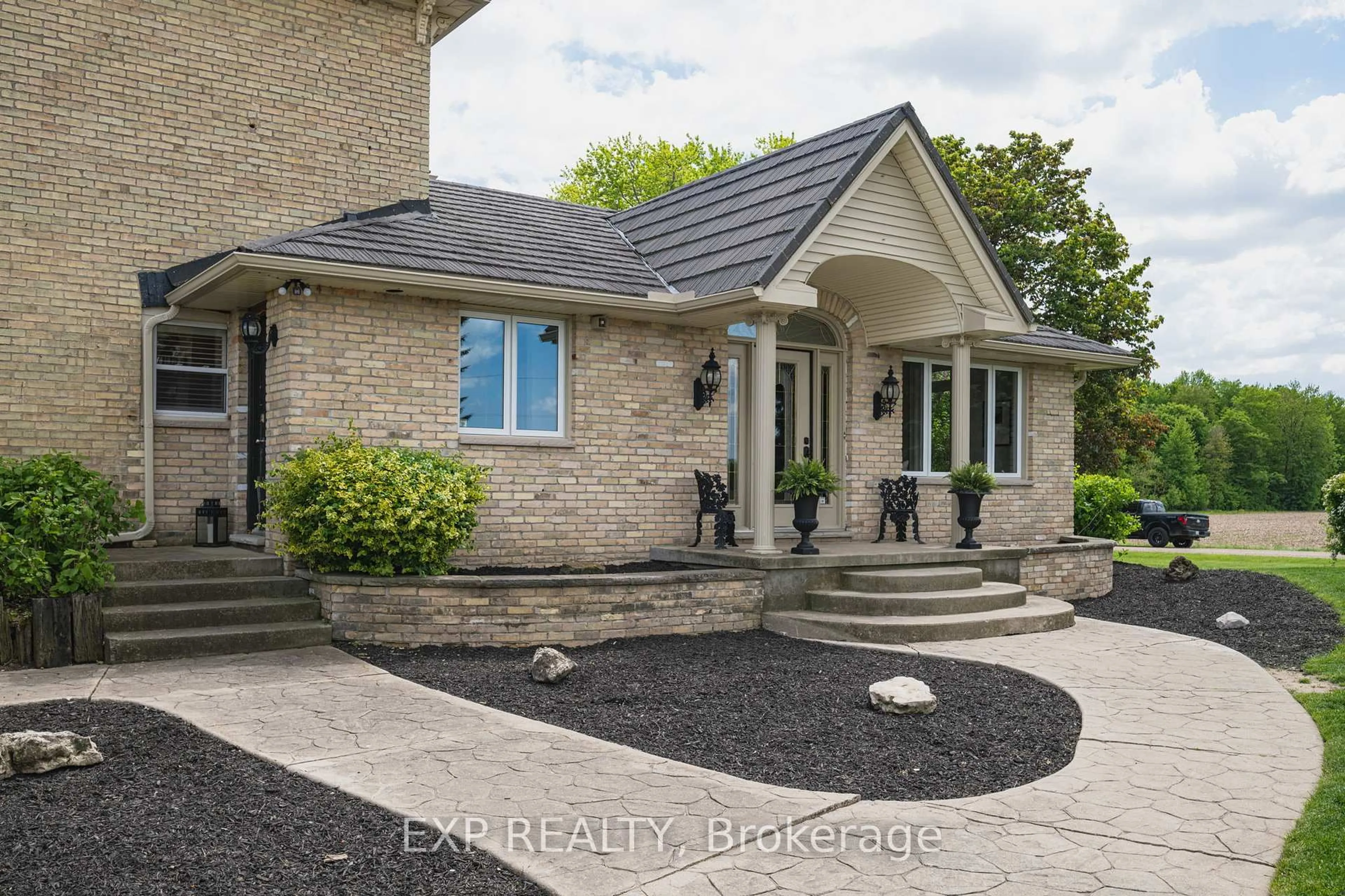 Home with brick exterior material, street for 6474 BELLS Rd, Middlesex Centre Ontario N5P 1P3