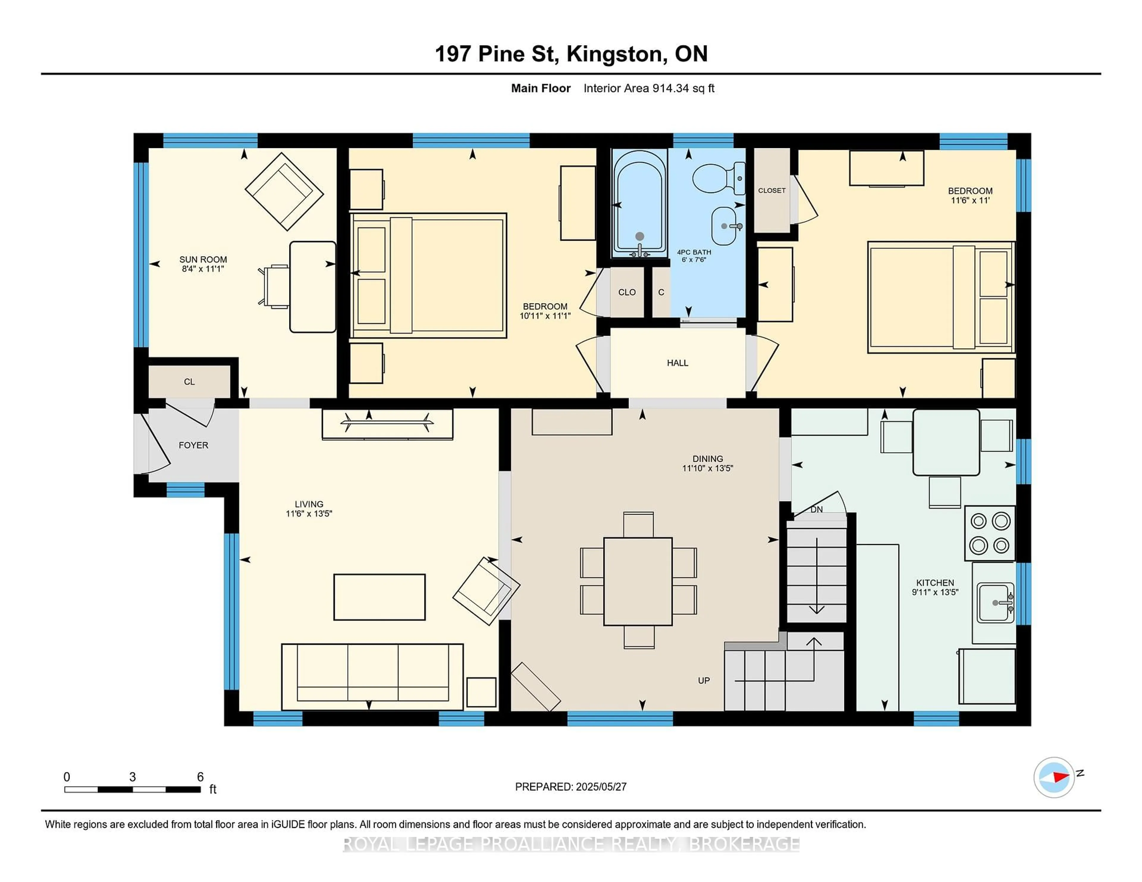 Floor plan for 197 Pine St, Kingston Ontario K7K 1X1