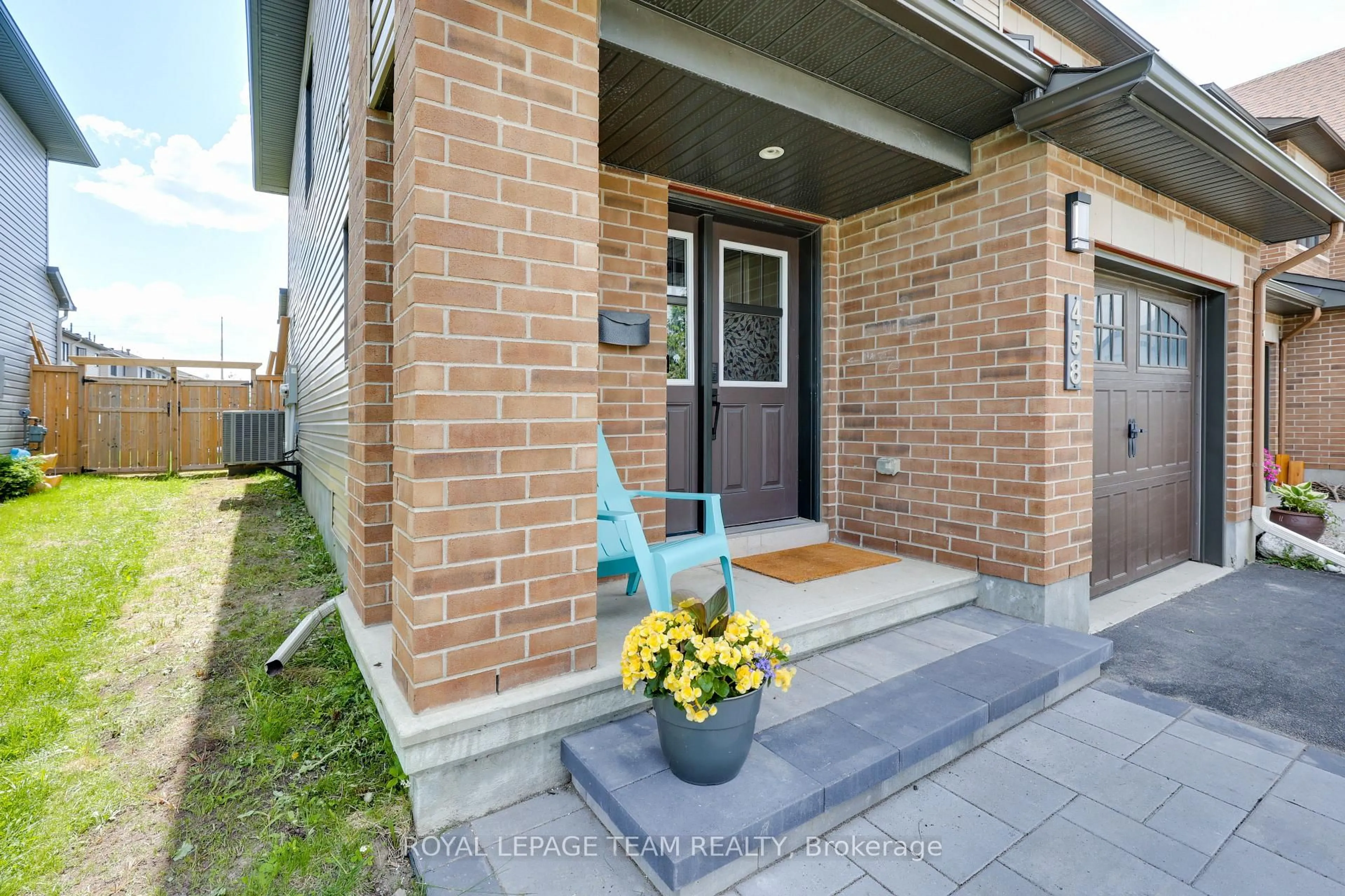 Home with brick exterior material, street for 458 BRETTONWOOD Rdge, Ottawa Ontario K2T 0K7