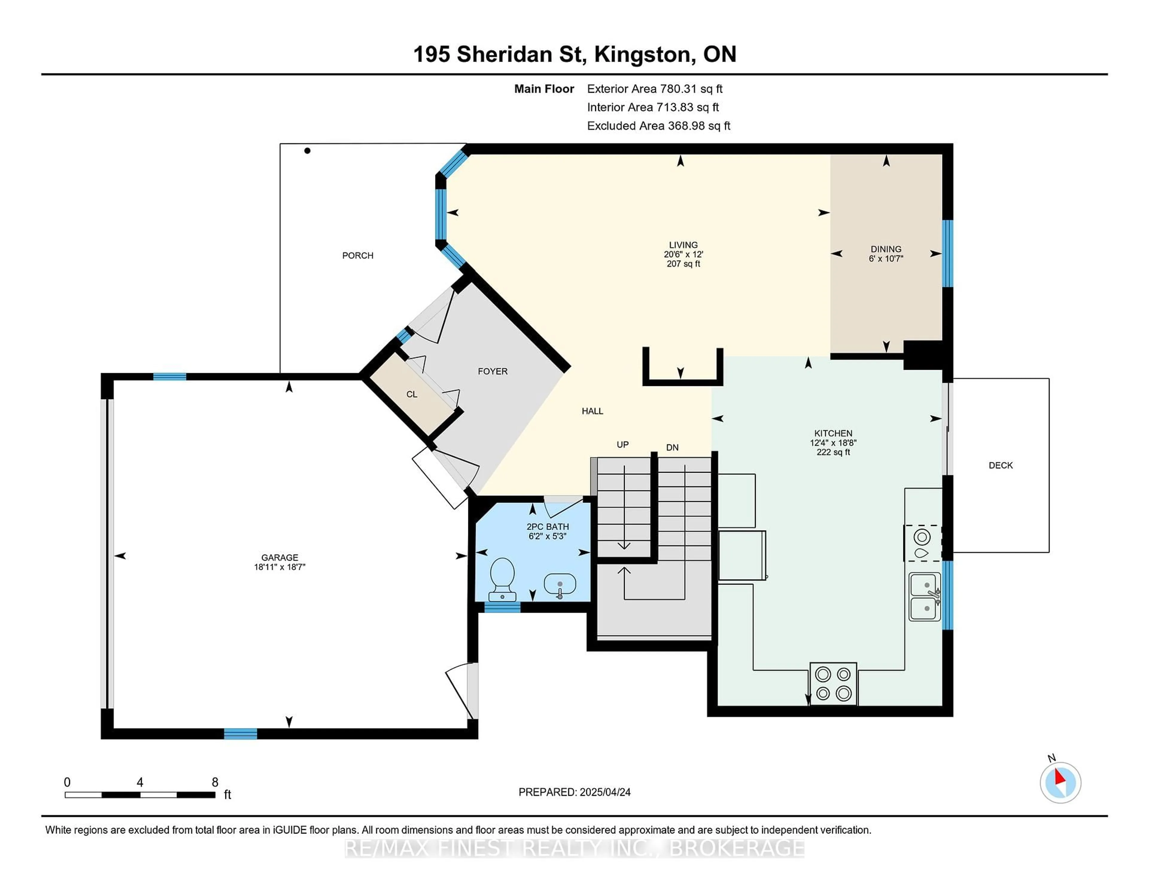 Floor plan for 195 Sheridan St, Kingston Ontario K7P 3E4