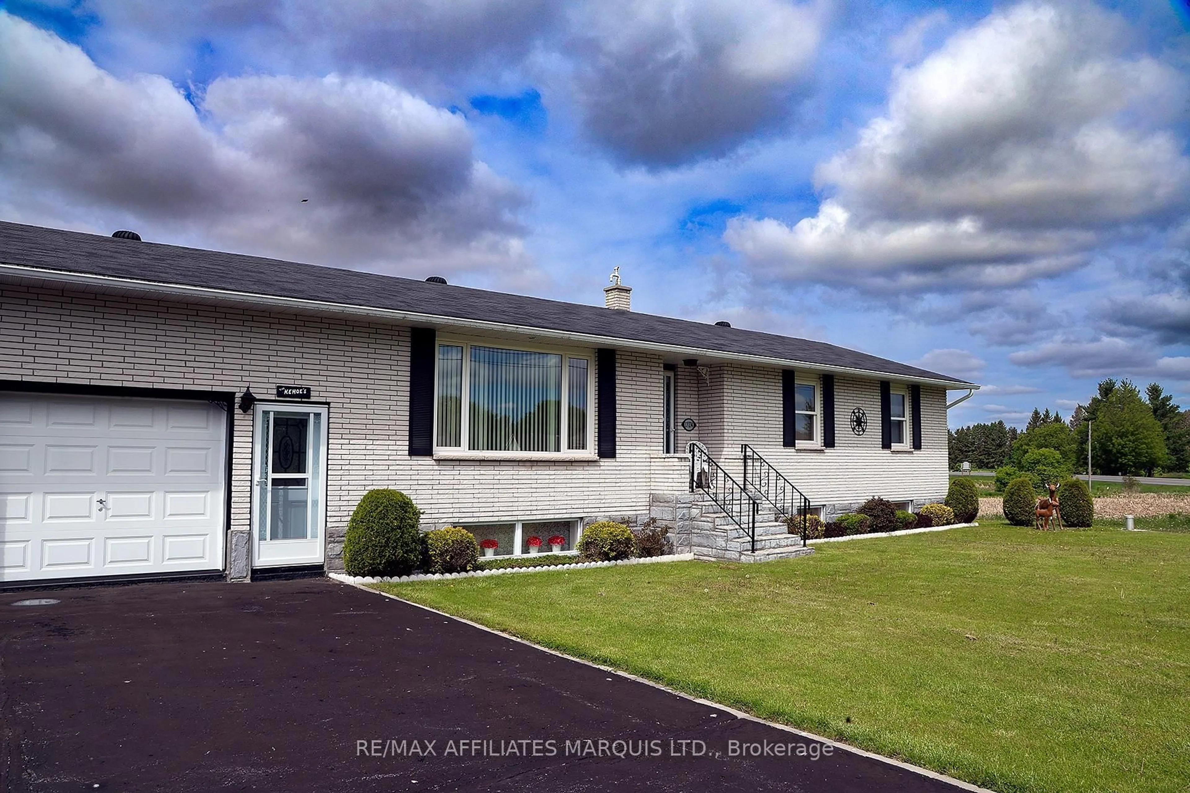 Home with vinyl exterior material, street for 12274 County Rd 18 Rd, South Dundas Ontario K0C 2H0