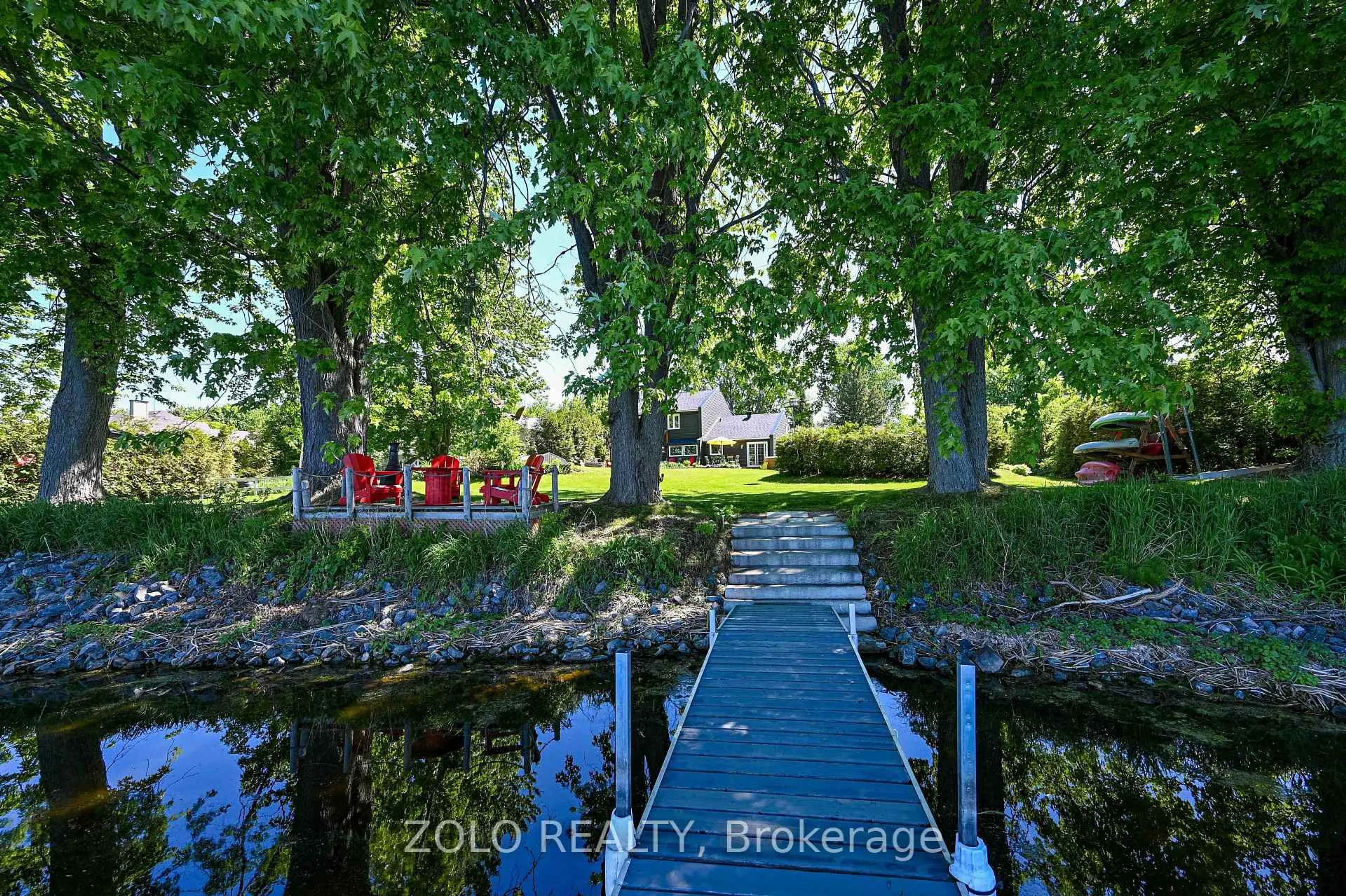 Patio, water/lake/river/ocean view for 3740 River Rd, North Grenville Ontario K0G 1J0