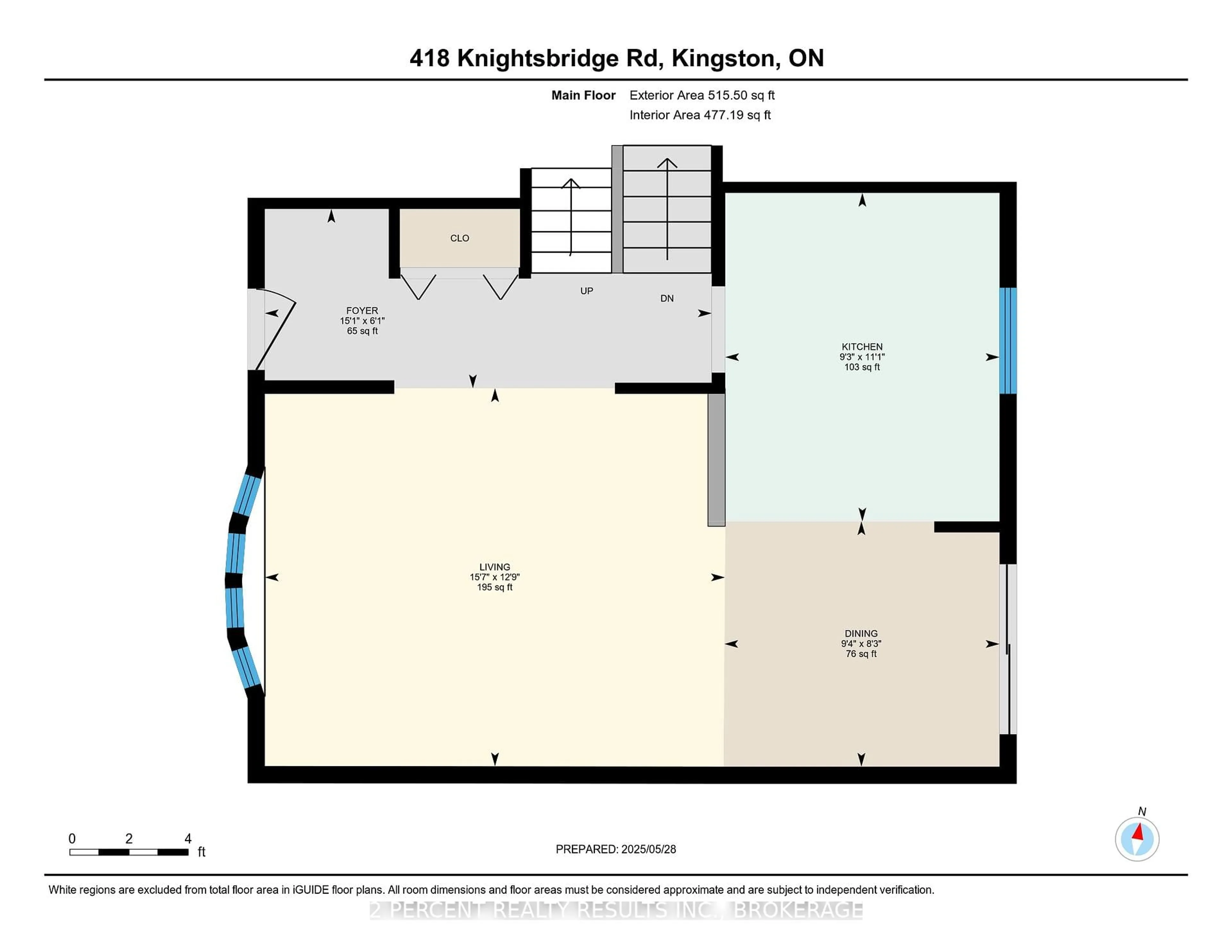 Floor plan for 418 Knightsbridge Rd, Kingston Ontario K7M 5S7