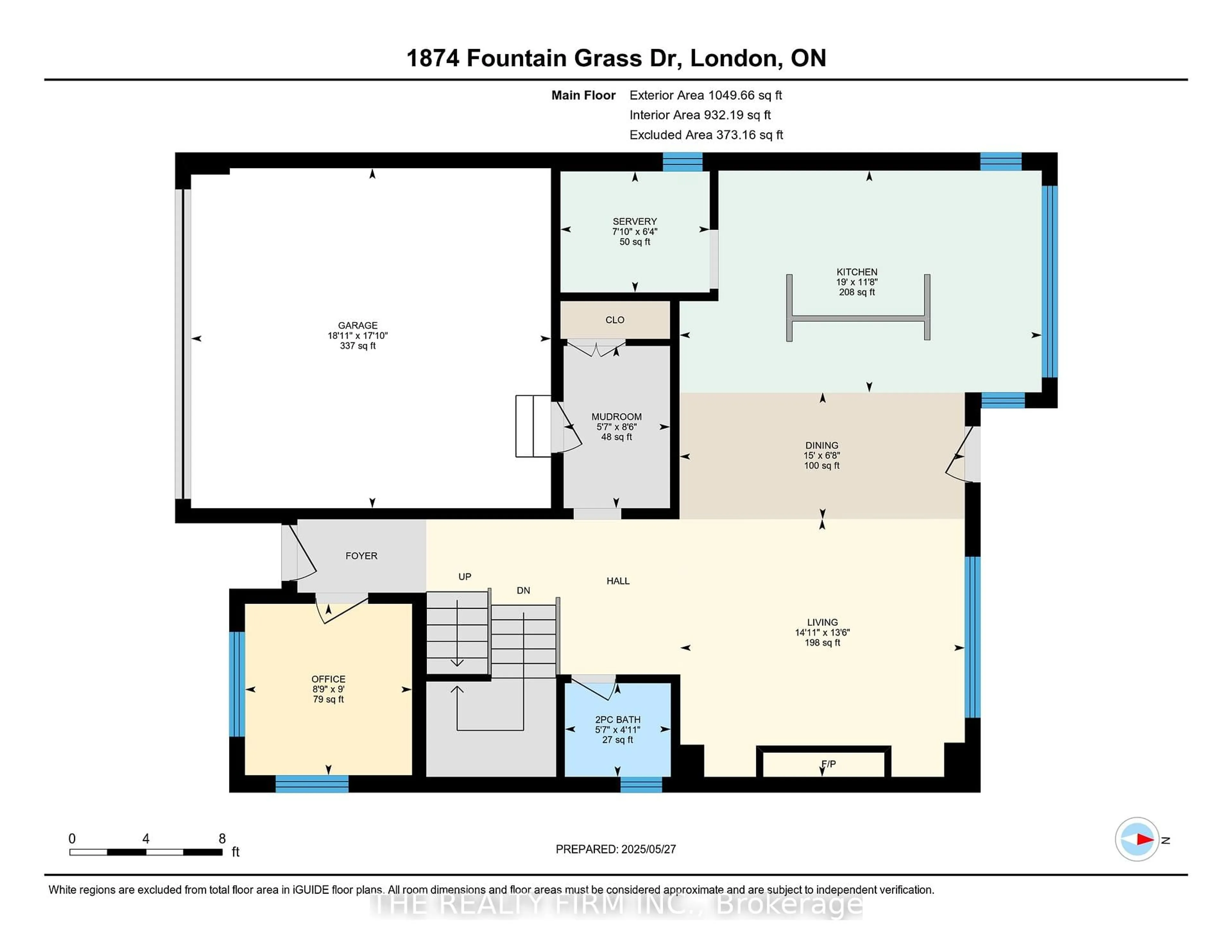 Floor plan for 1874 Fountain Grass Dr, London South Ontario N6K 0K7