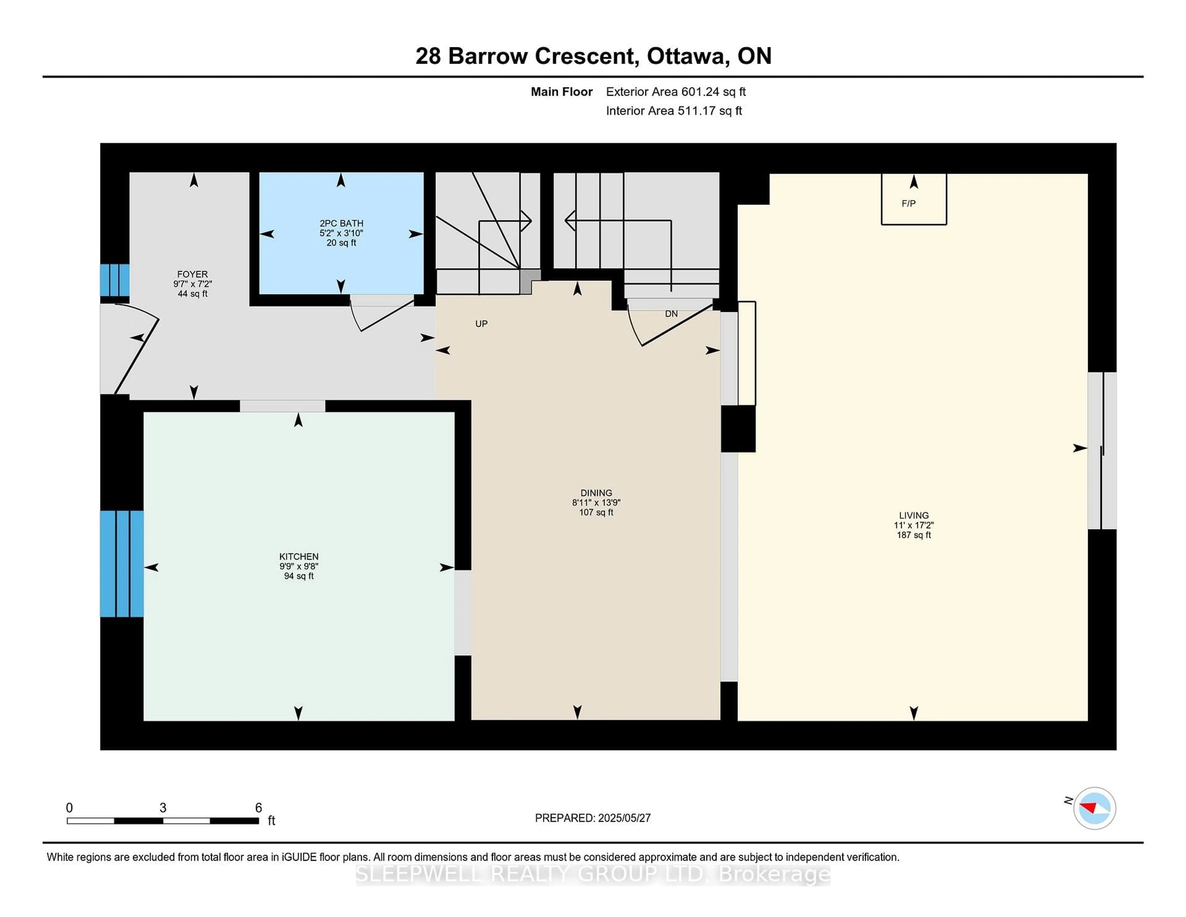 Floor plan for 28 Barrow Cres #82, Ottawa Ontario K2L 2K1