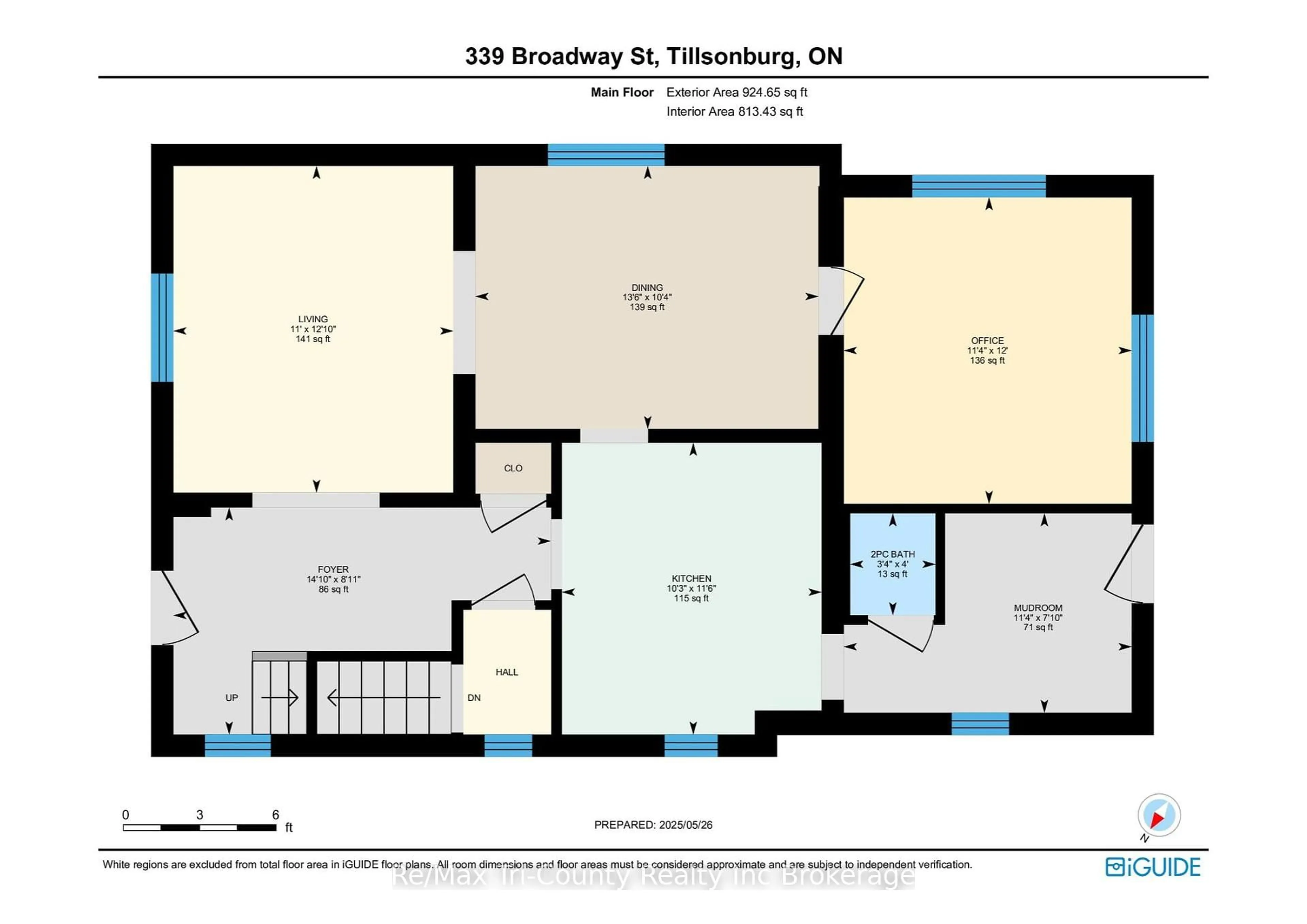 Floor plan for 339 Broadway St, Tillsonburg Ontario N4G 3S4