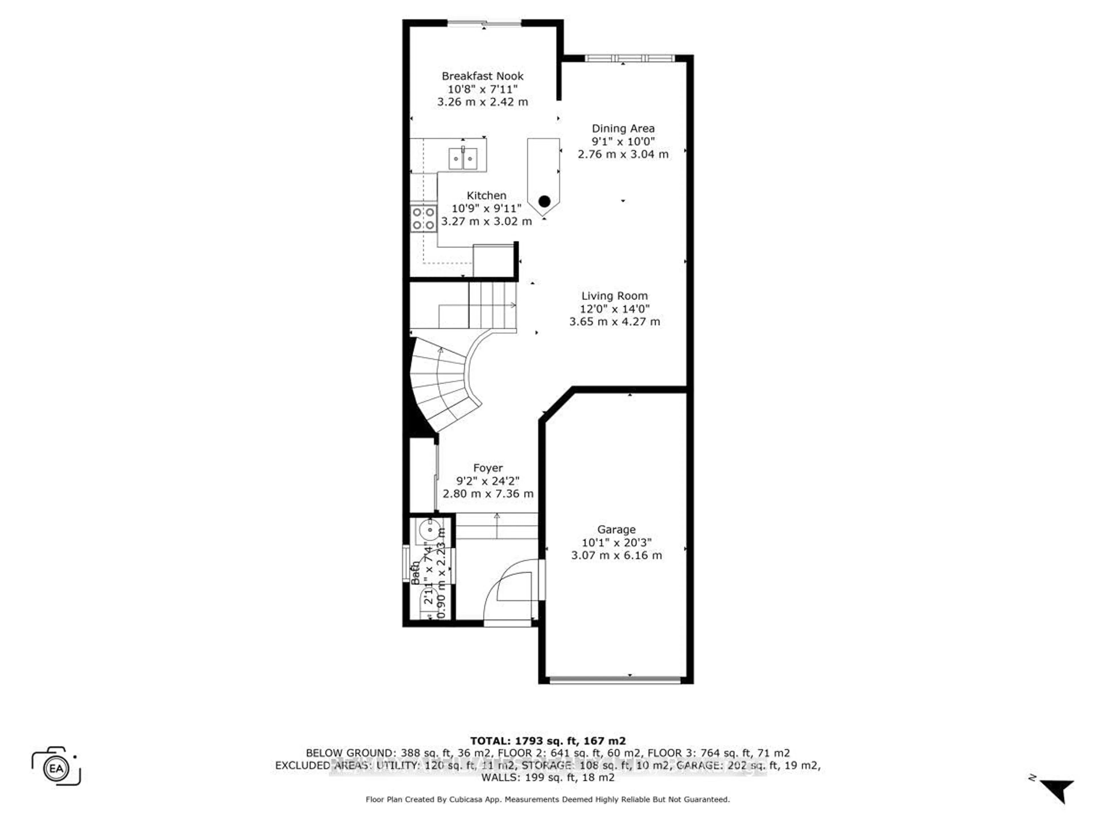 Floor plan for 119 Silvermoon Cres, Ottawa Ontario K4A 0P5