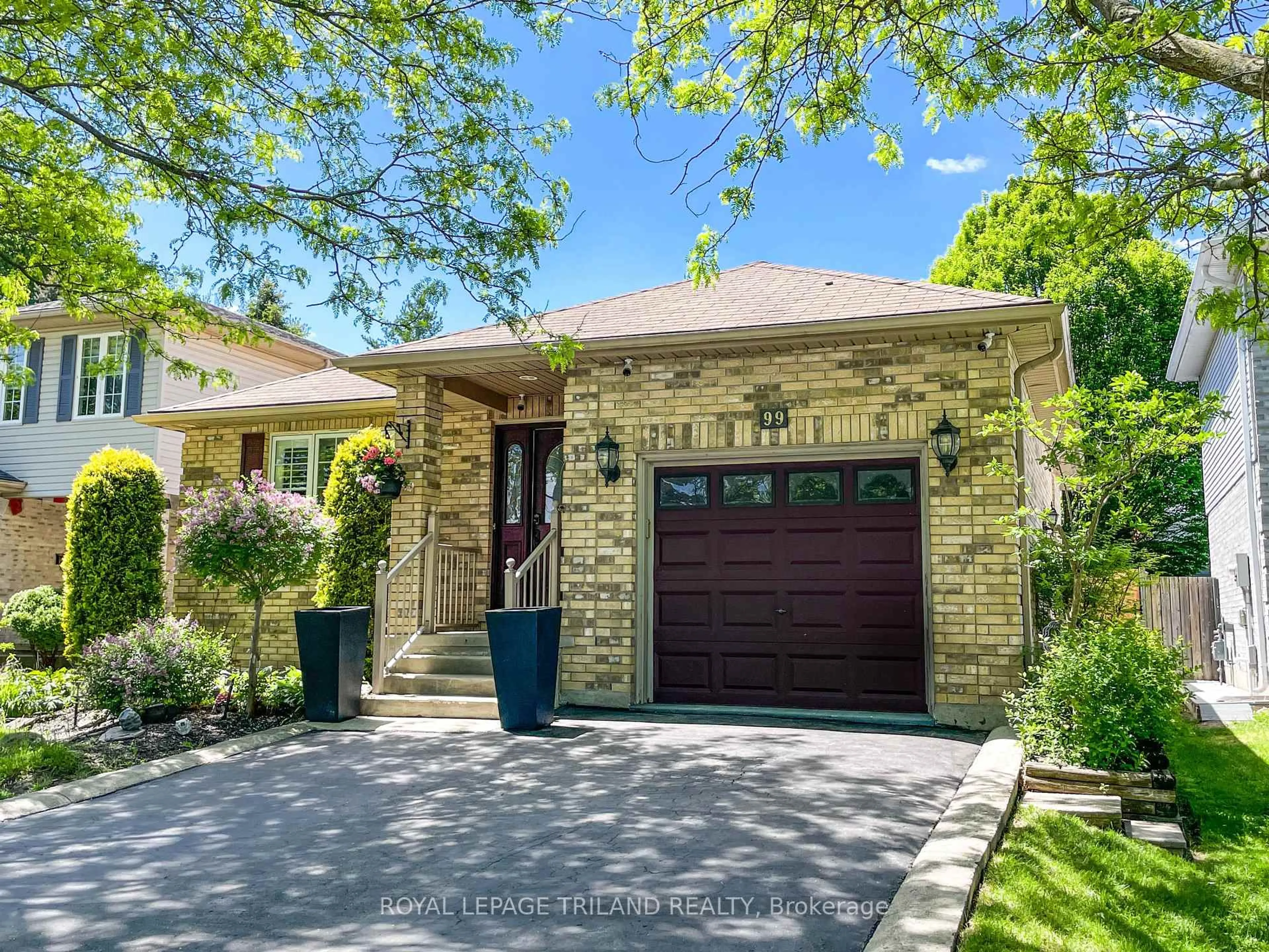 Home with brick exterior material, street for 99 Stonehenge Rd, London East Ontario N5V 4X5