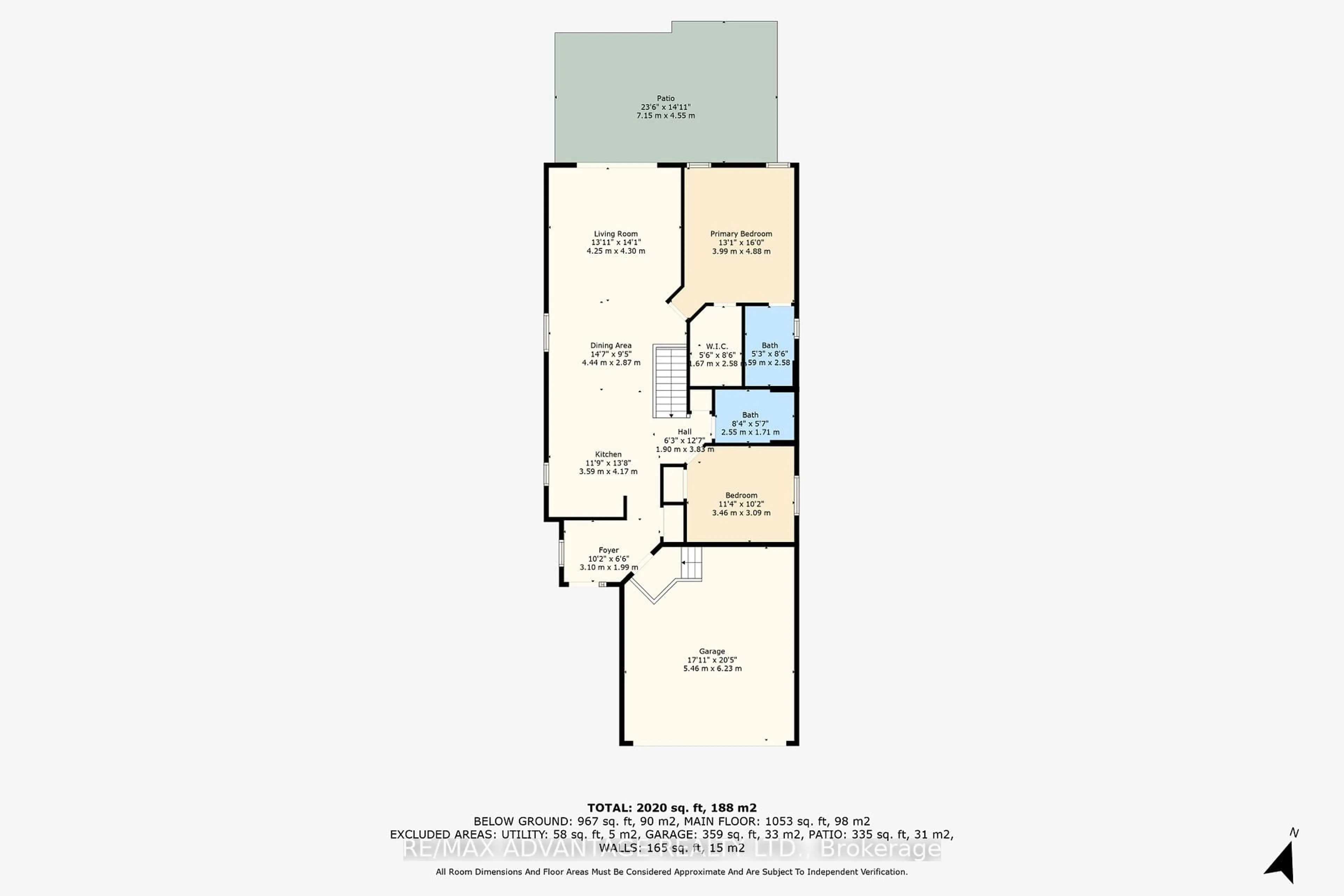 Floor plan for 380 Tansbury St, London North Ontario N6G 0R6