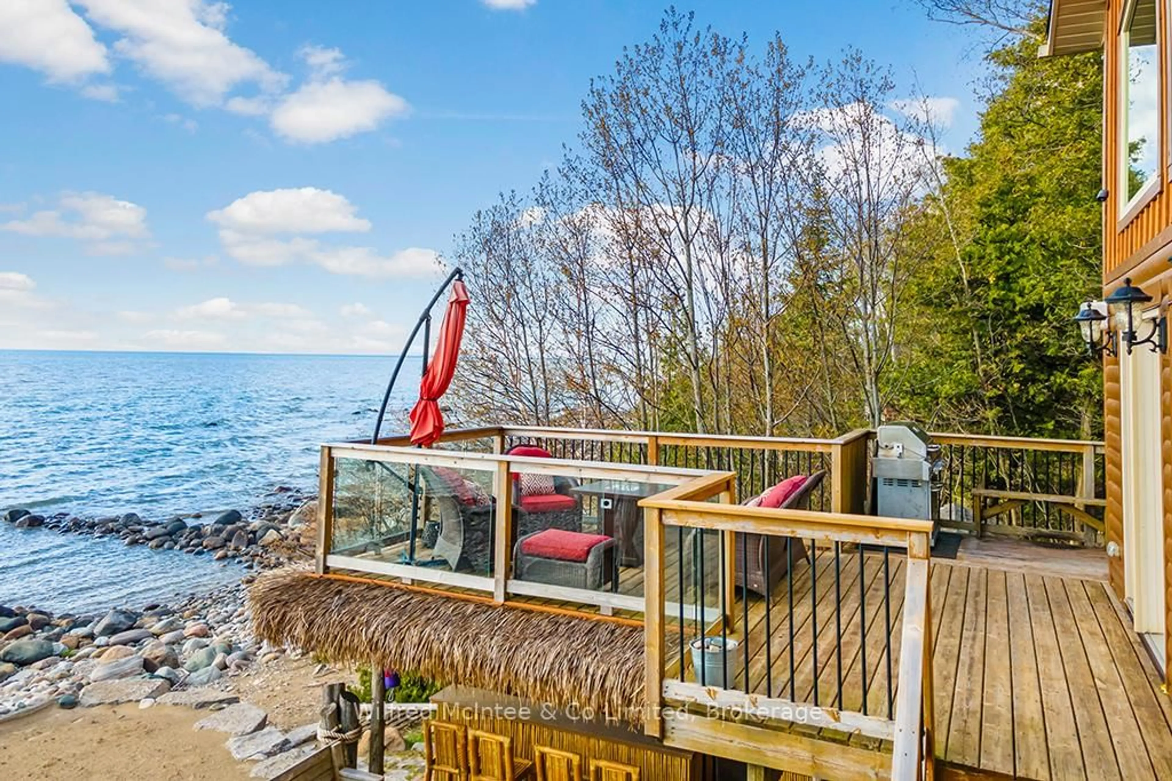 Patio, water/lake/river/ocean view for 457 BRUCE ROAD 13 N/A, Native Leased Lands Ontario N0H 2L0