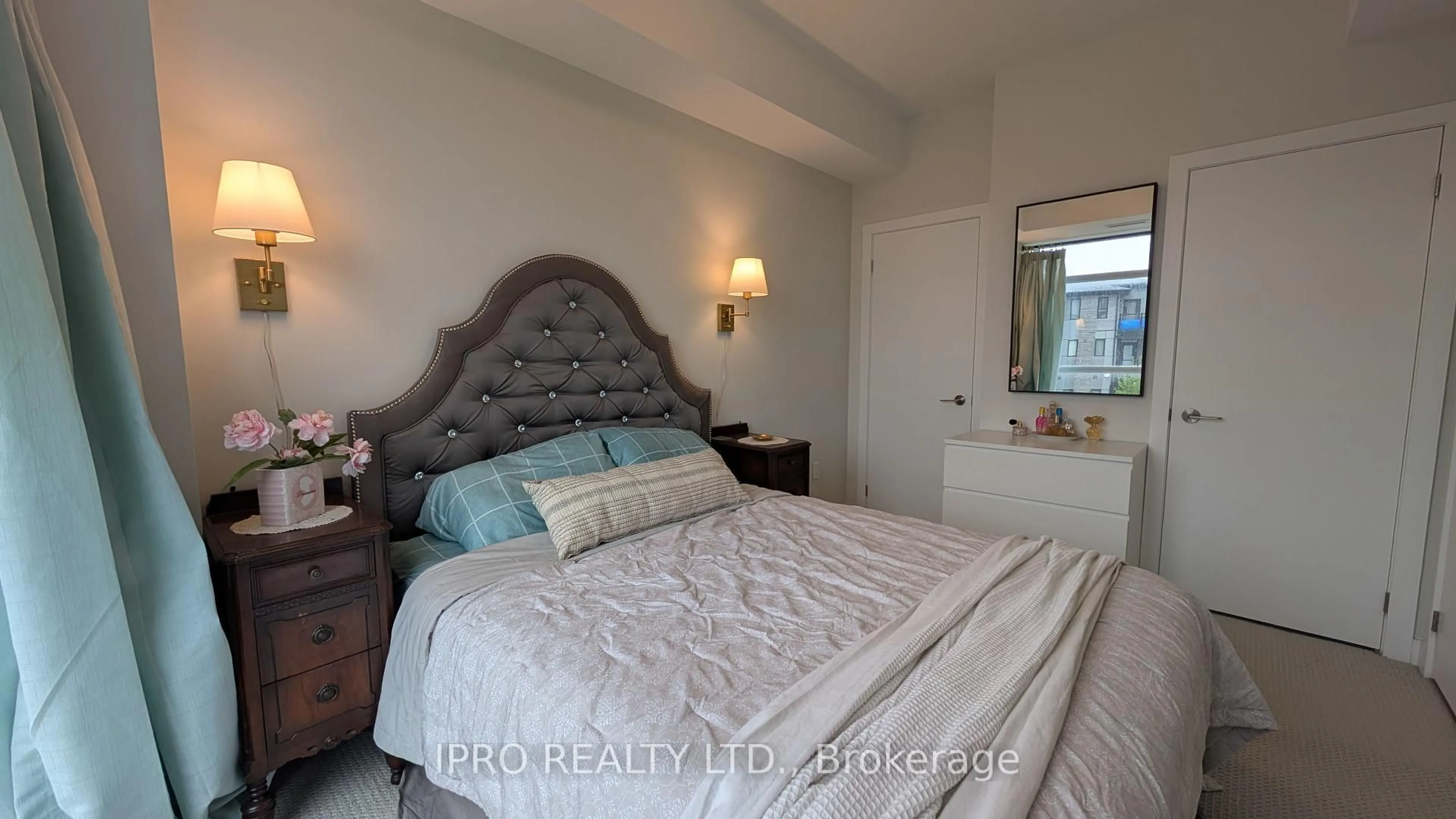 Bedroom with bed, unknown for 600 North Service Rd #222, Hamilton Ontario L8E 0L2
