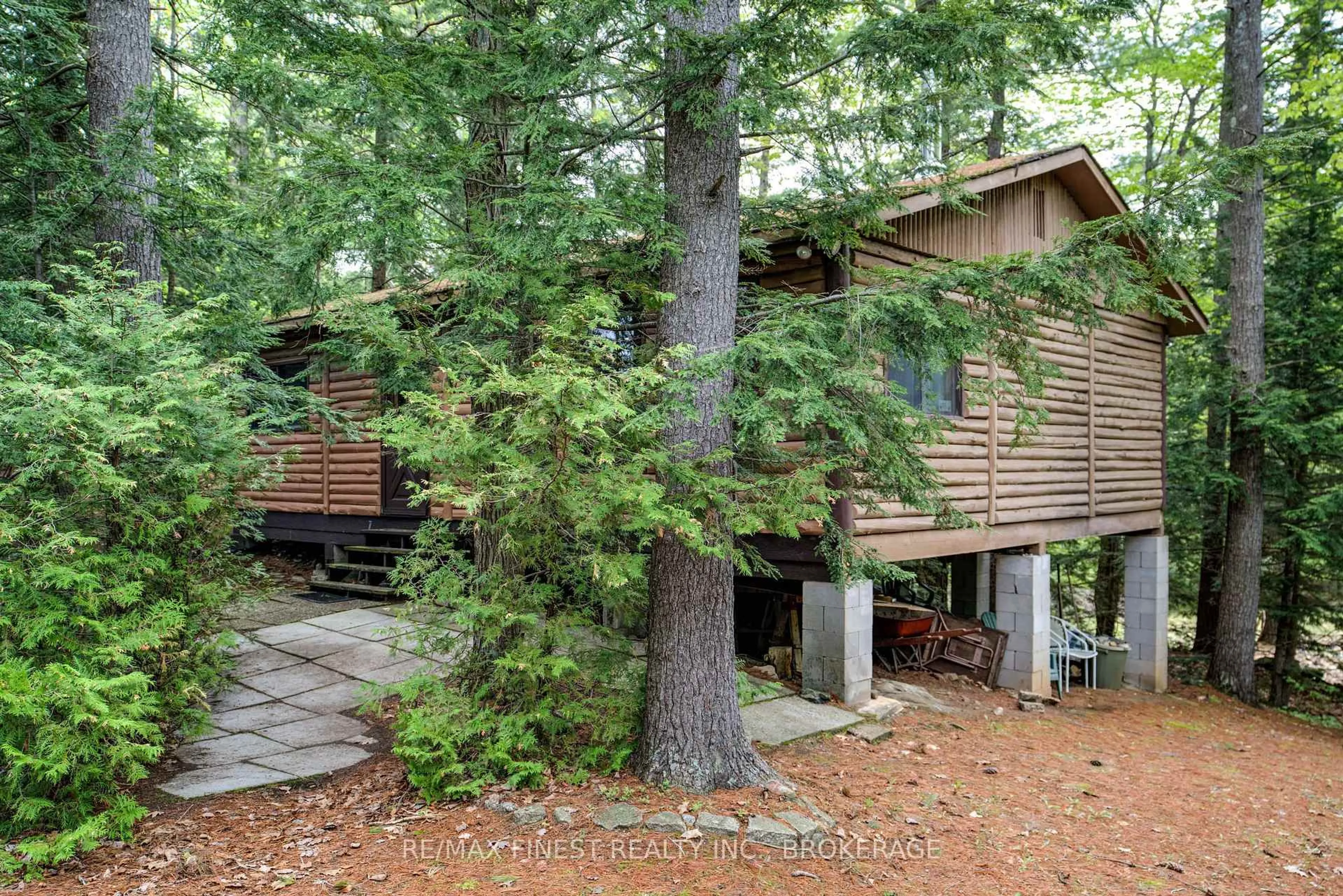 Patio, forest/trees view for 1158 Nelson Rd, Sharbot Lake Ontario K0H 2P0