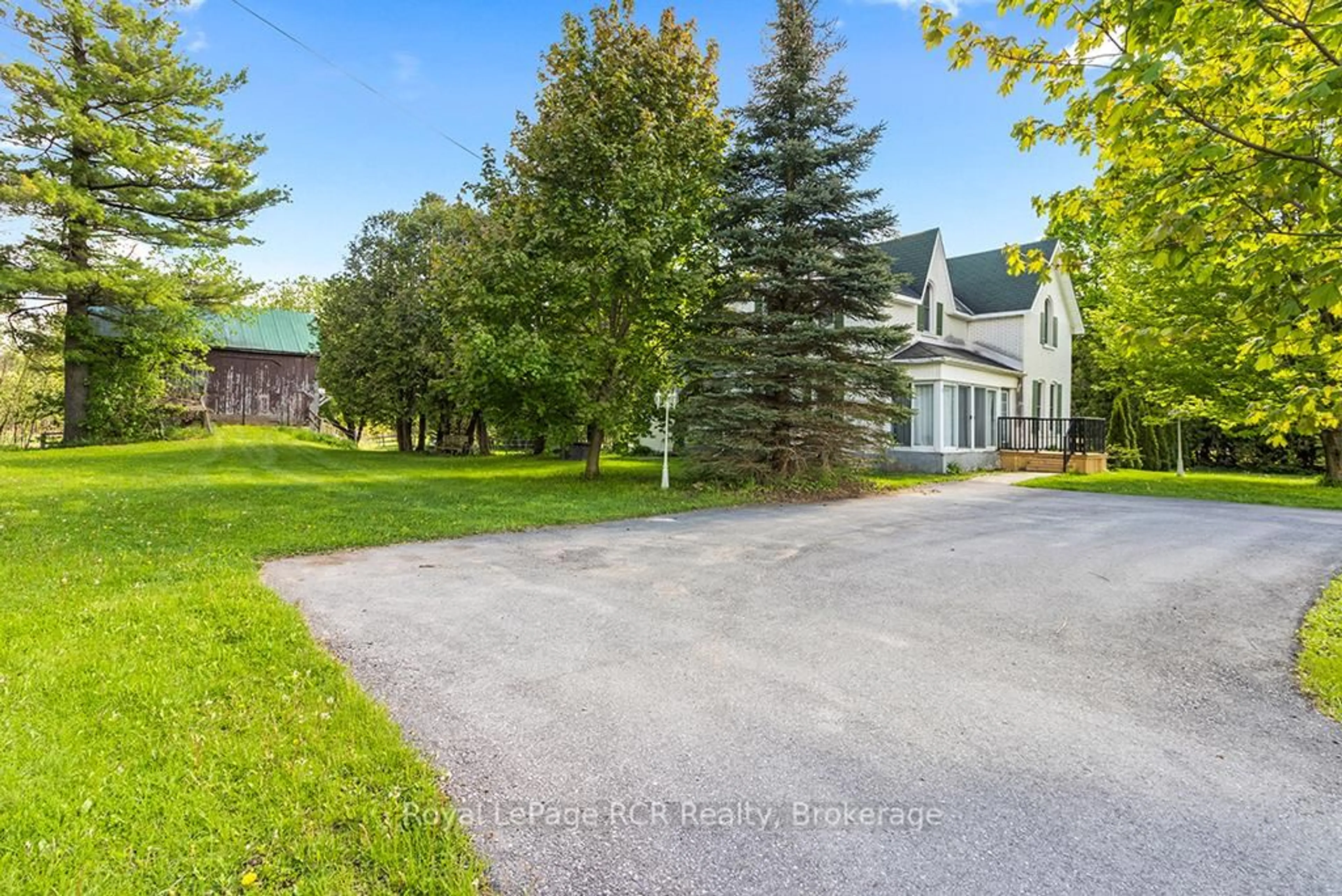 A pic from outside/outdoor area/front of a property/back of a property/a pic from drone, street for 403192 Grey Road 4 Rd, West Grey Ontario N0G 1R0