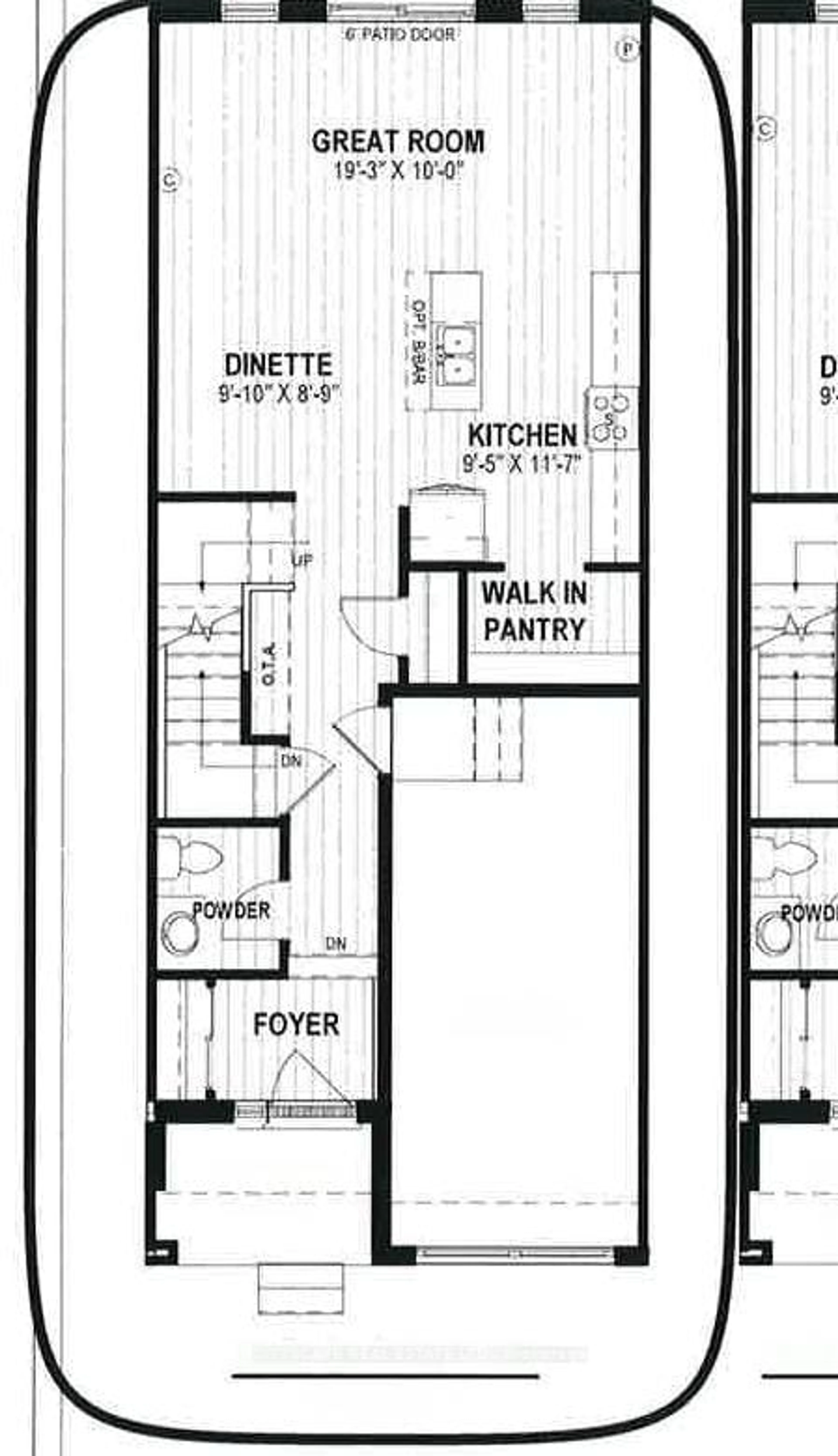 Floor plan for 16-101C Queens Brook Cres #C-16, Cambridge Ontario N1R 5S3