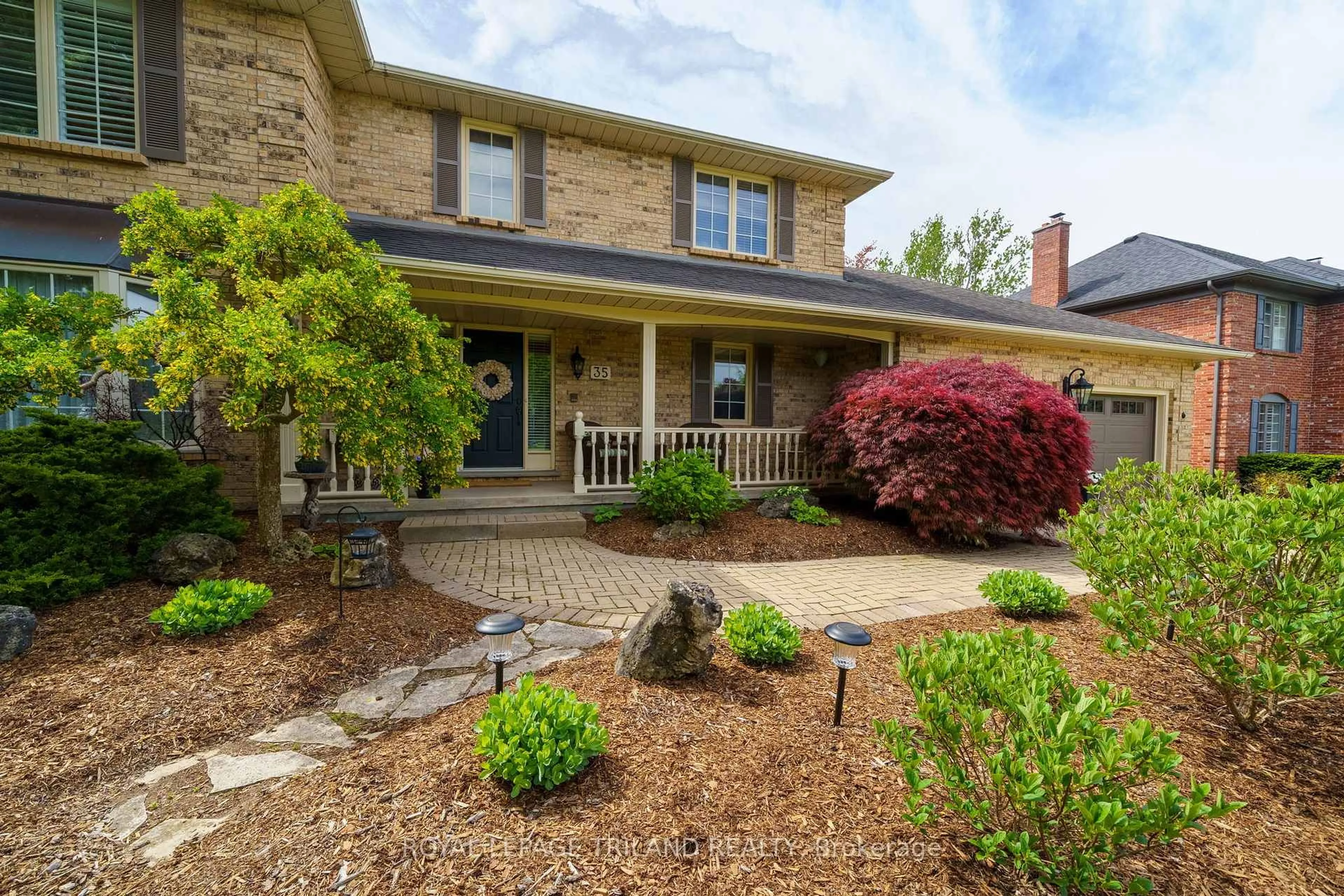 Home with brick exterior material, street for 35 Kirk Dr, London South Ontario N6P 1E2
